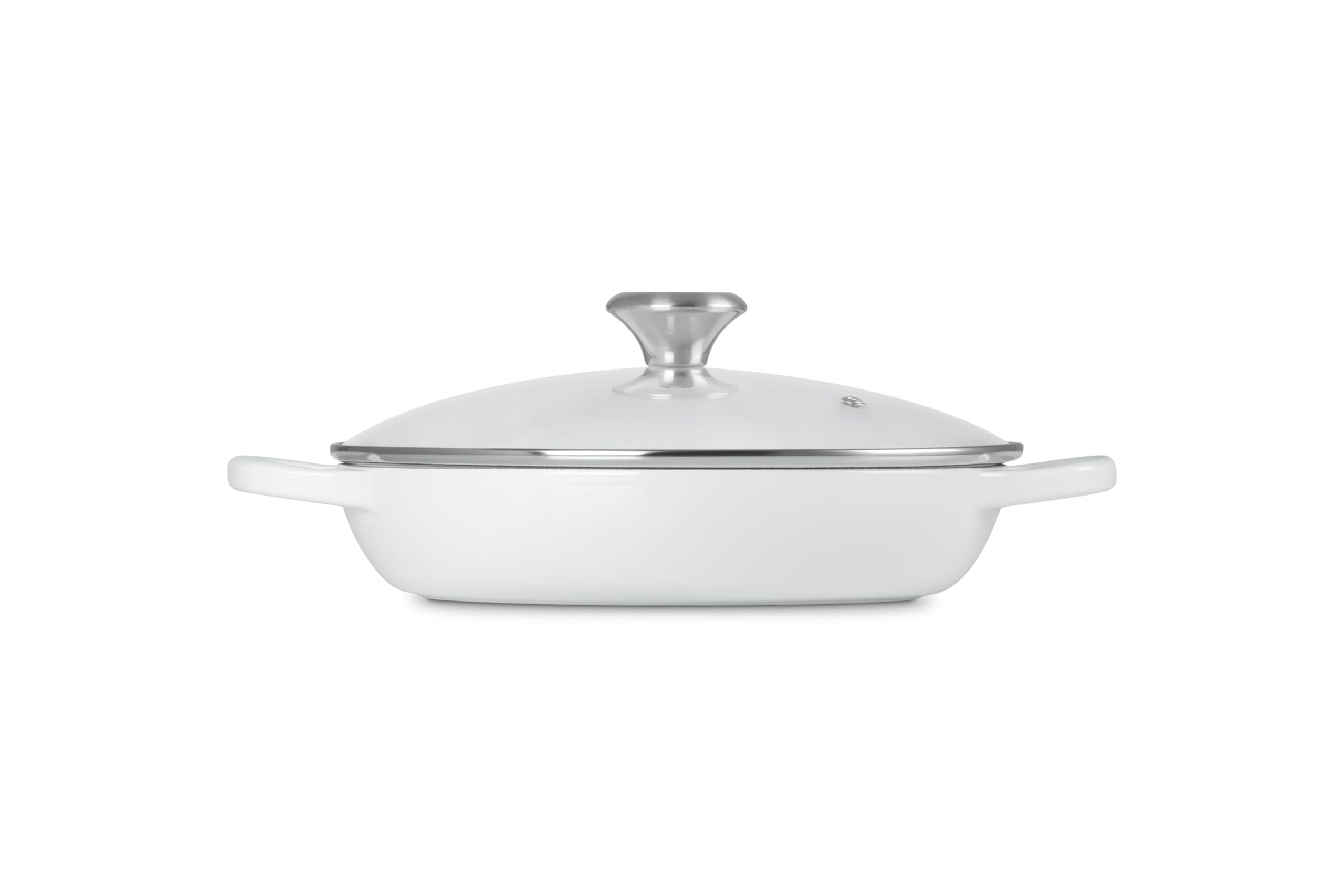 le-creuset-enameled-cast-iron-signature-round-braiser-2-25-qt-with-glass-lid-whi image 4