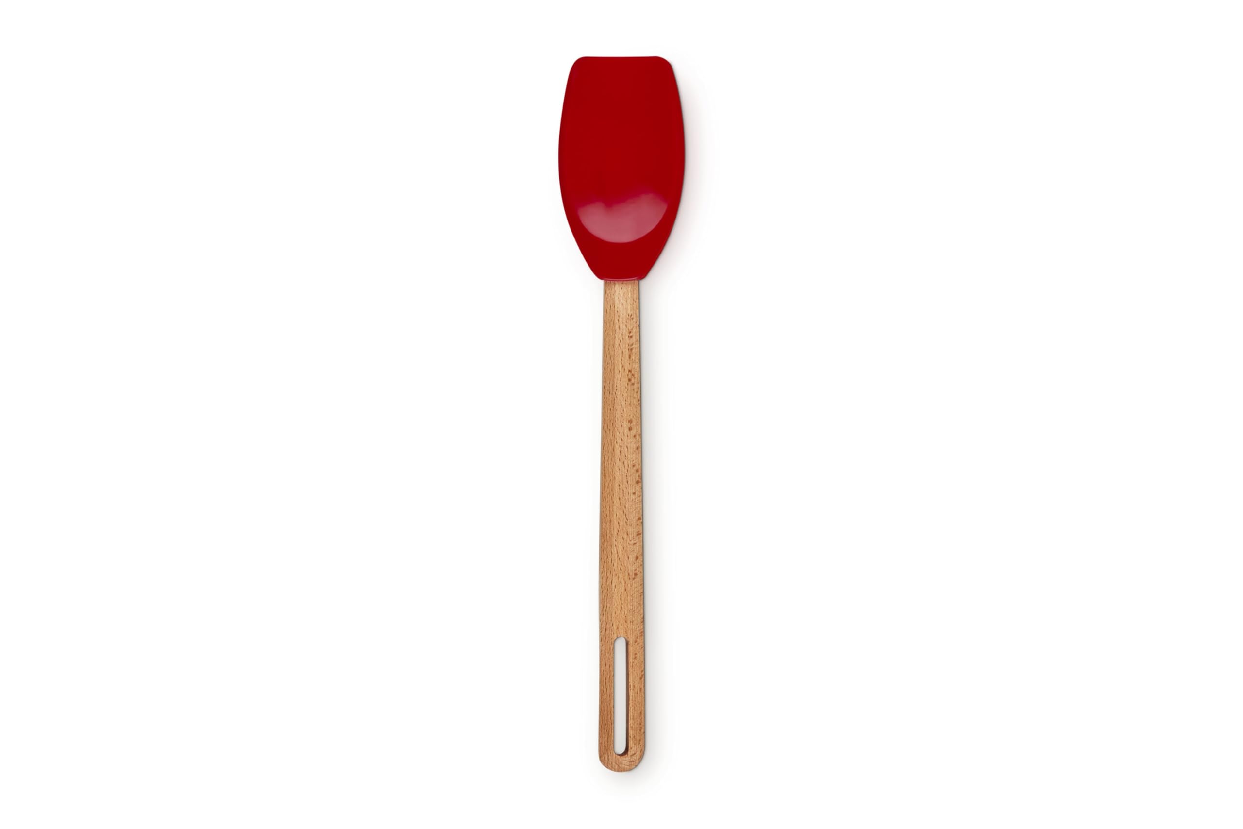 le-creuset-silicone-signature-spatula-spoon-peche-heat-resistant-beechwood-handl image 8