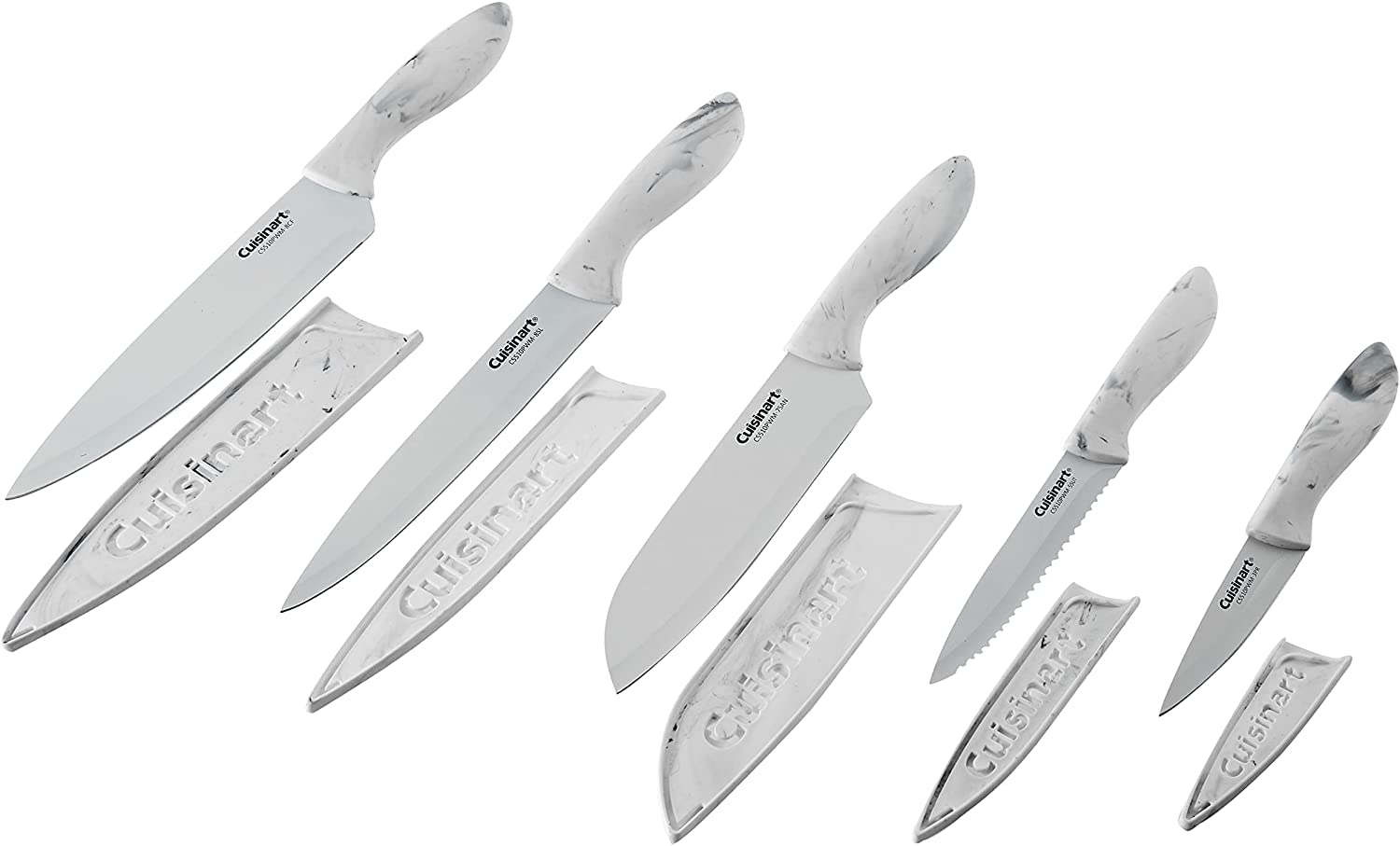 cuisinart-c55-10pwm-ceramic-coated-knife-set-with-blade-guards-10-piece-faux-mar image 2