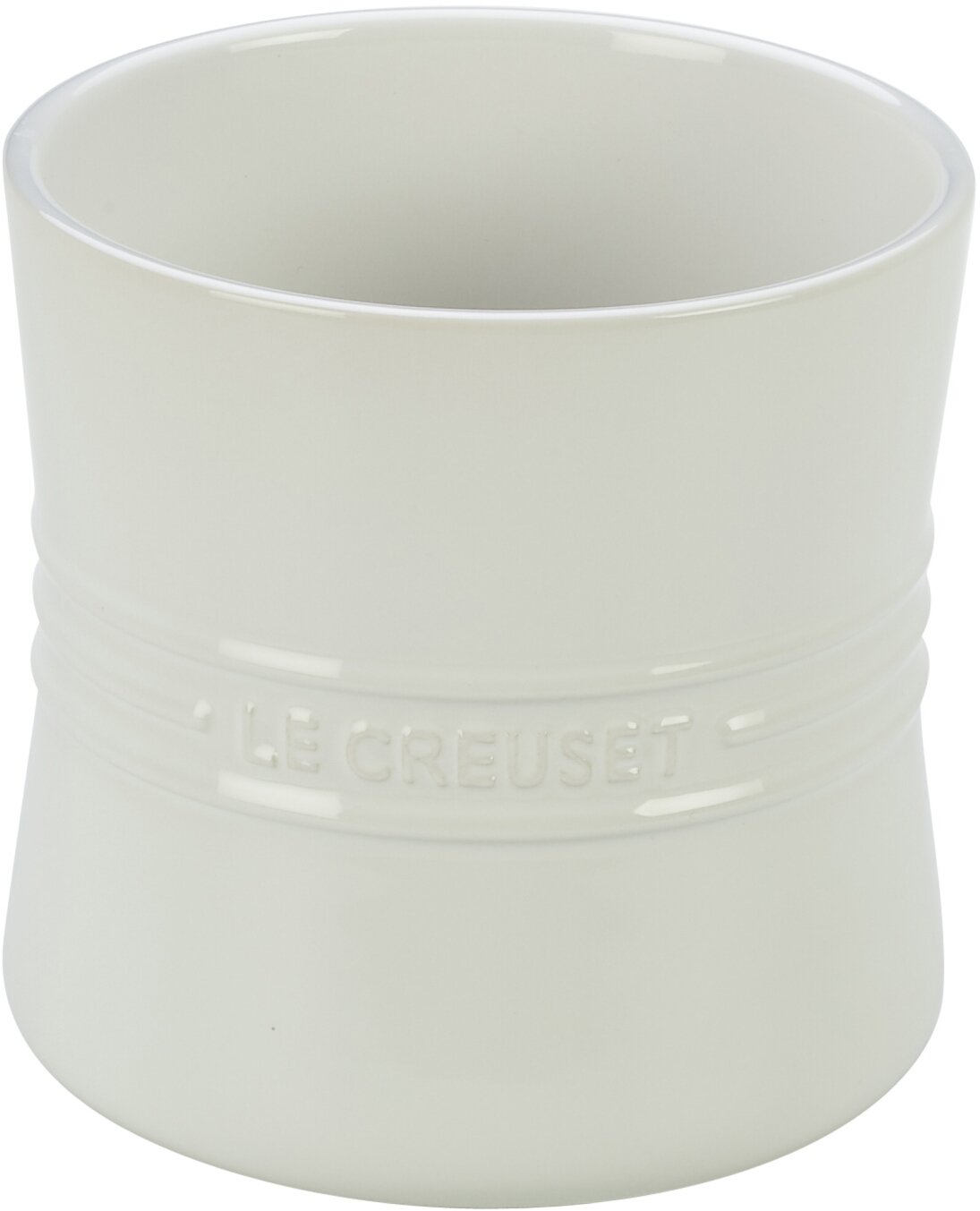 le-creuset-stoneware-utensil-crock-2-75-qt-white image 1