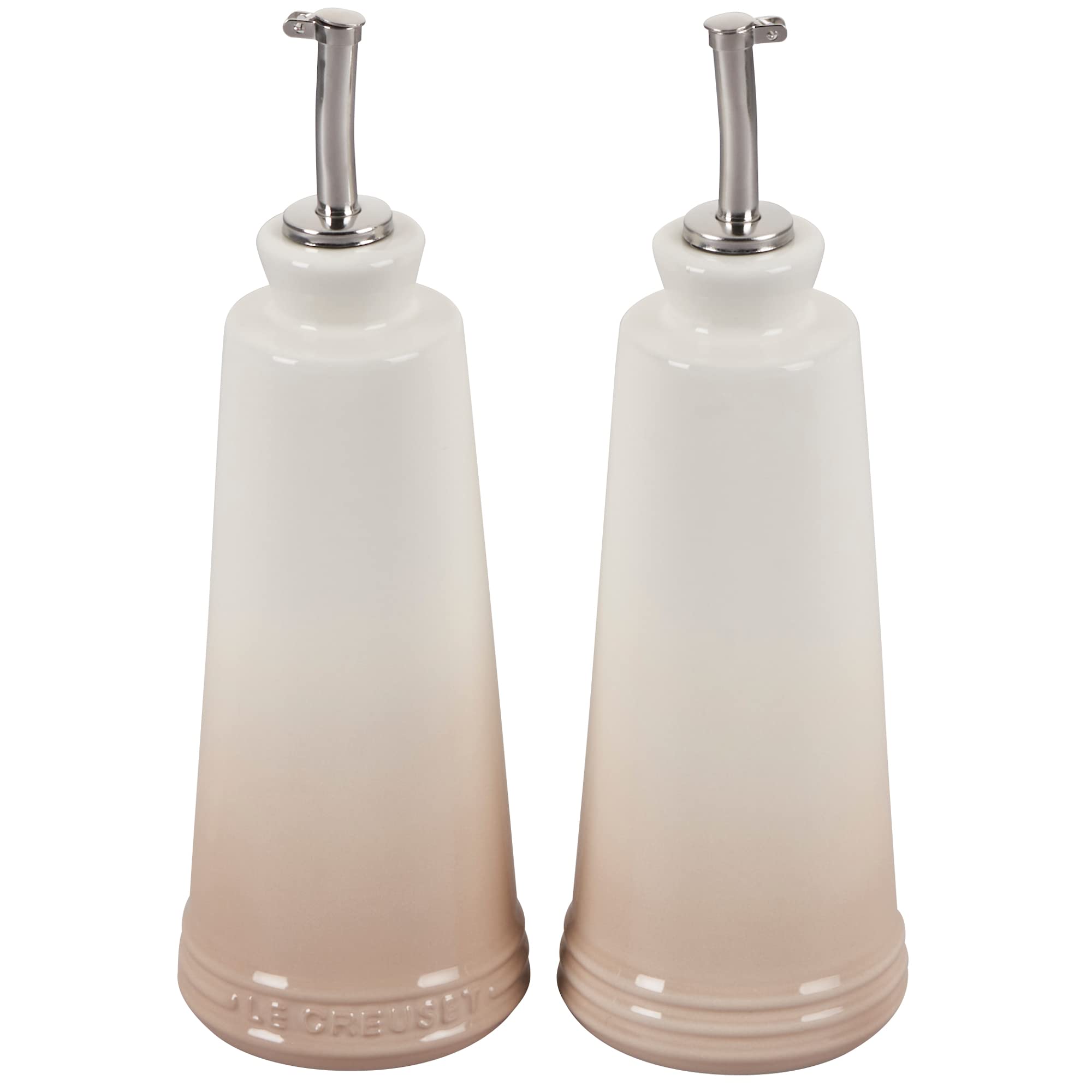 le-creuset-signature-stoneware-oil-vinegar-set-10-oz-each-meringue image 1