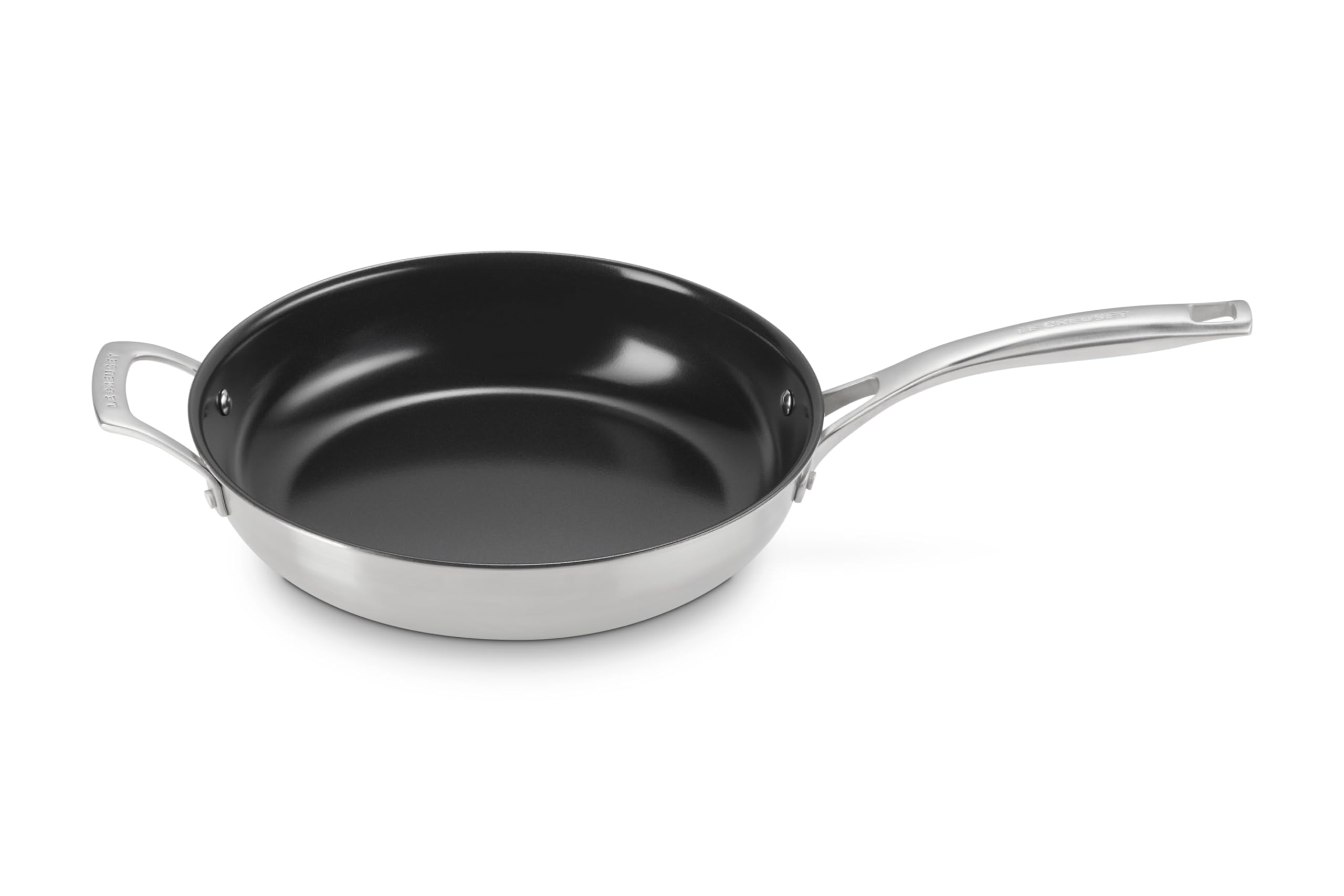 le-creuset-essential-stainless-steel-non-stick-shallow-round-frying-pan-11-with- image 2