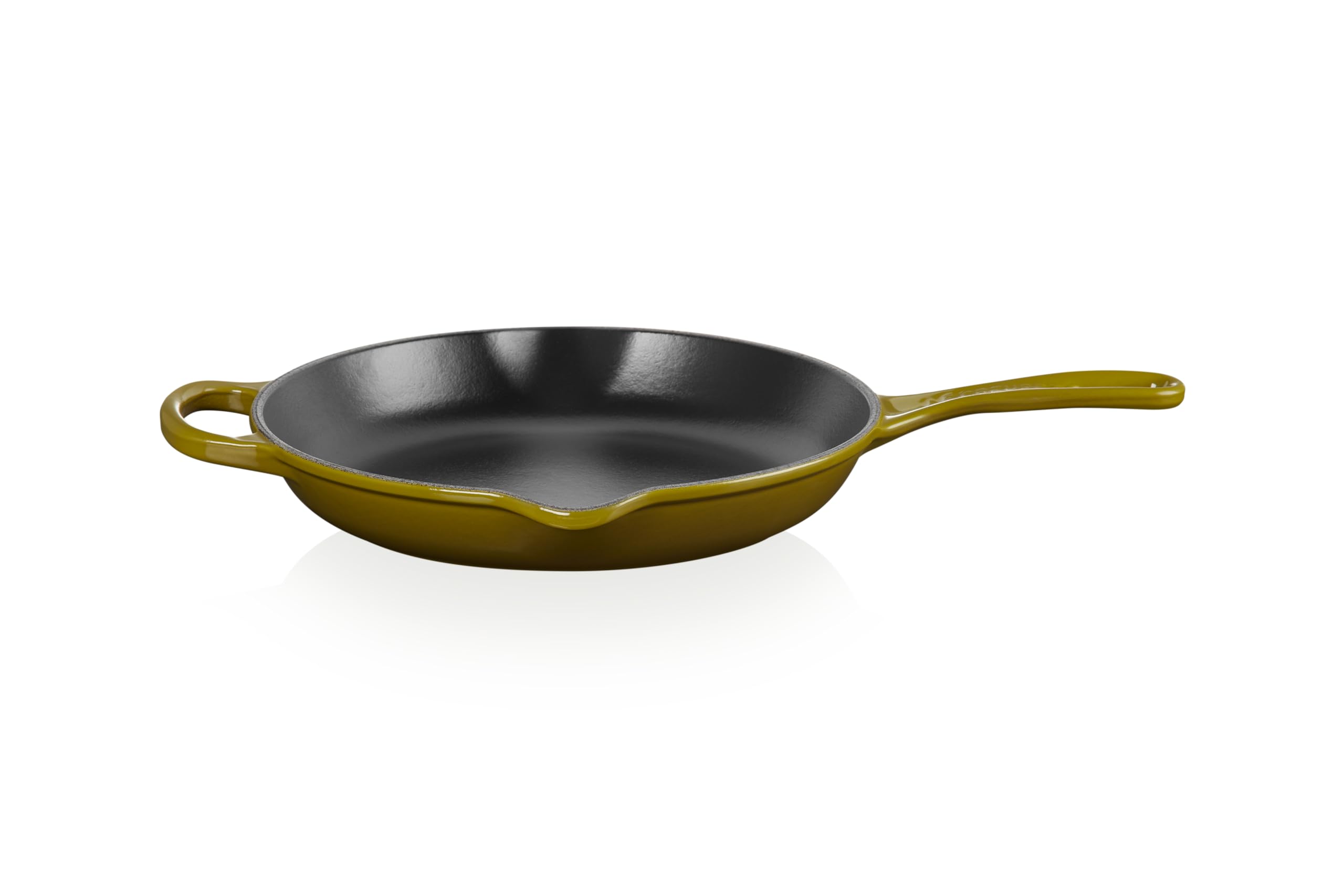 le-creuset-enameled-cast-iron-signature-round-skillet-10-25-olive image 3