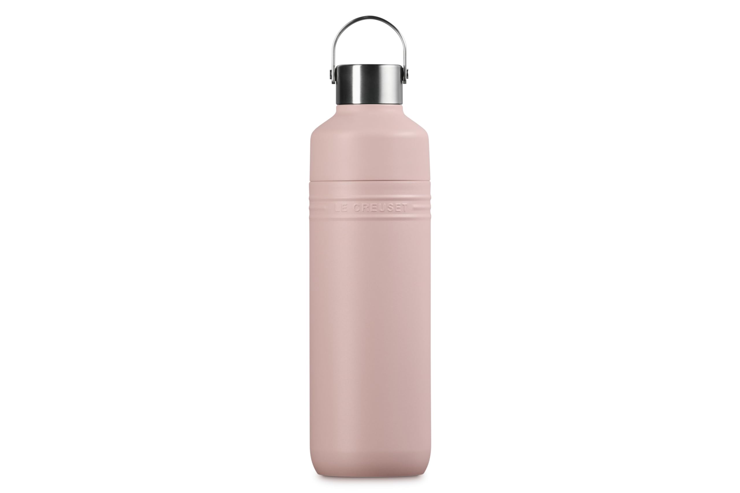 le-creuset-stainless-steel-on-the-go-water-bottle-33-oz-shell-pink-double-wall-v image 4