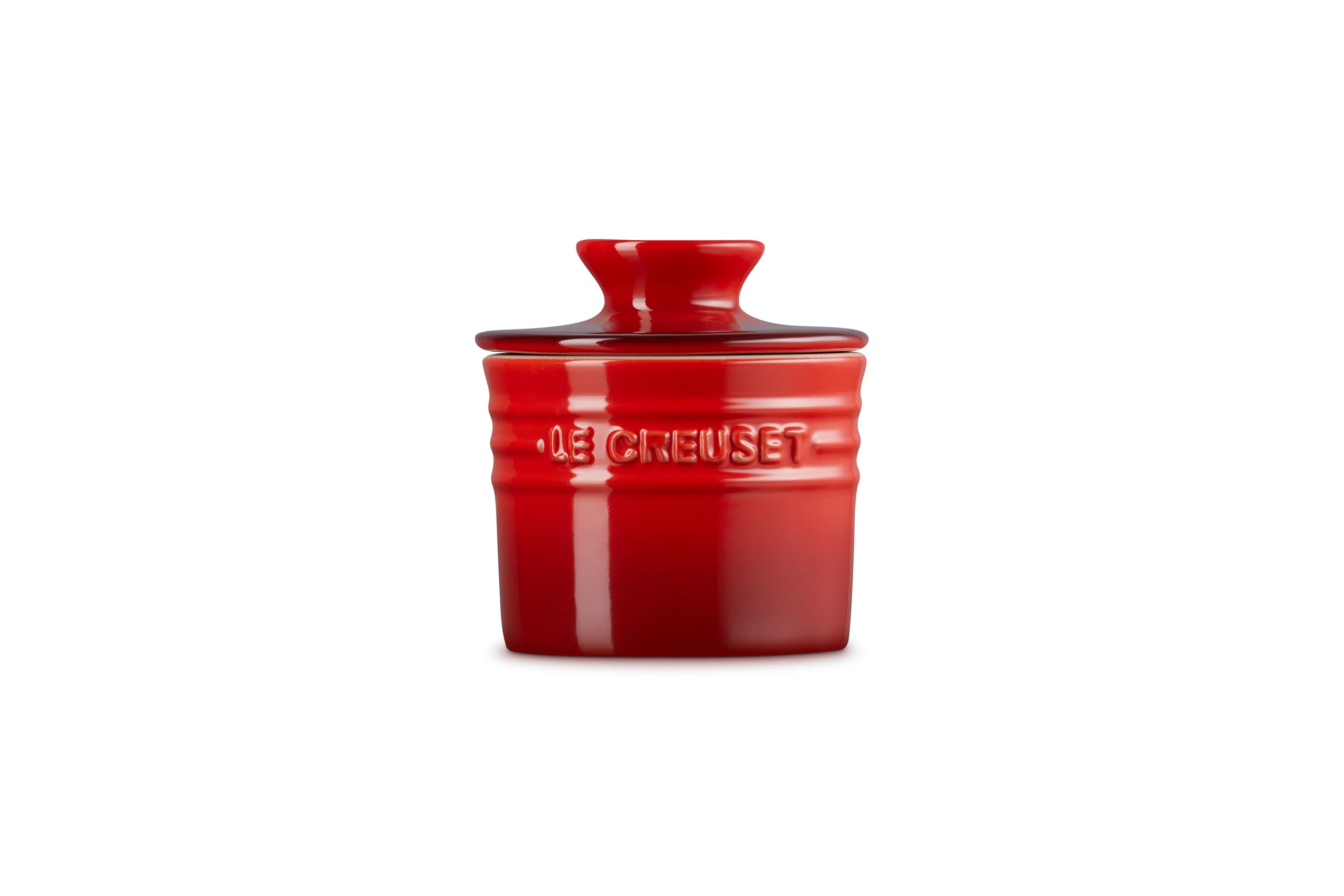 le-creuset-stoneware-butter-crock-6-oz-cerise image 2