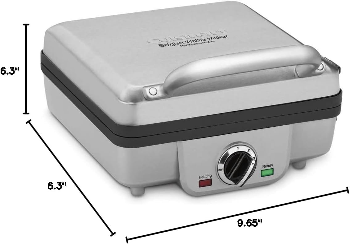 cuisinart-belgian-waffle-maker-with-pancake-plates-6-browning-levels-waf-300p1 image 8