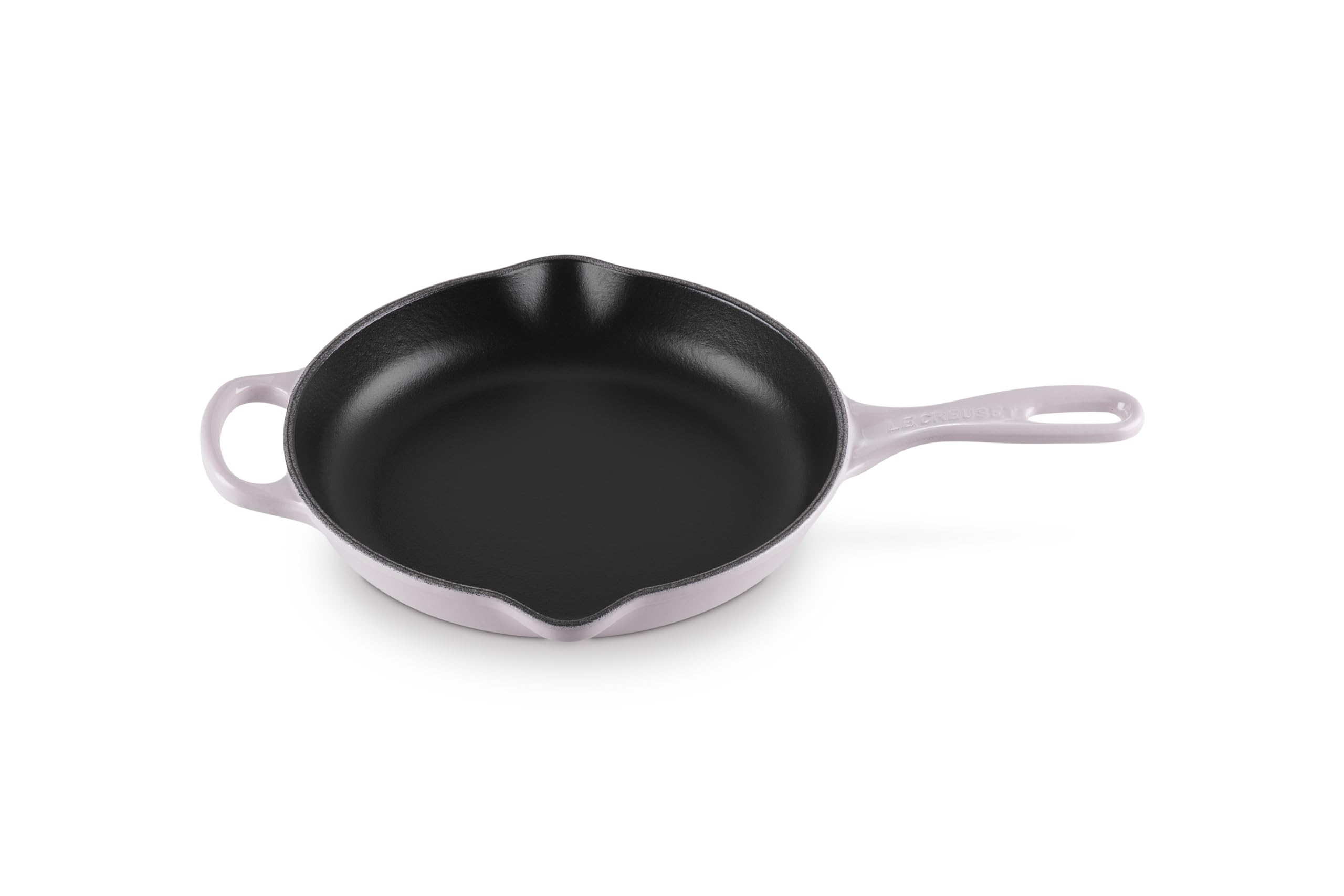 le-creuset-enameled-cast-iron-signature-iron-handle-skillet-9-shallot image 1