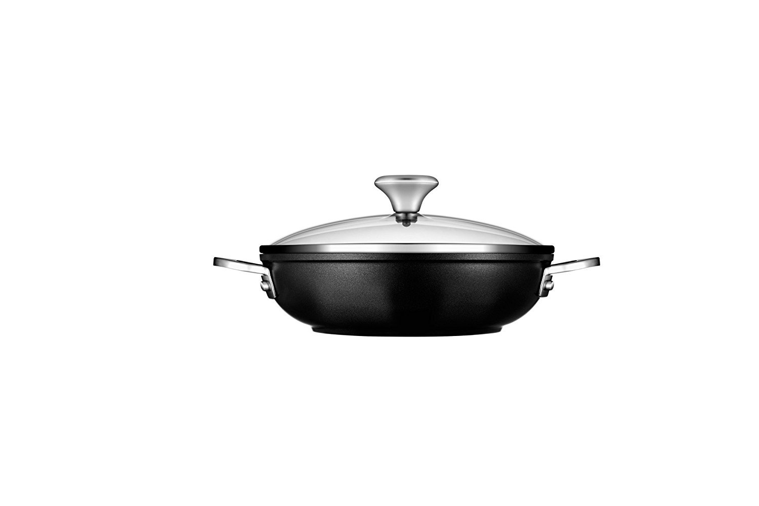 le-creuset-toughened-nonstick-shallow-casserole-braiser-2-5-qt-hard-anodized-alu image 3