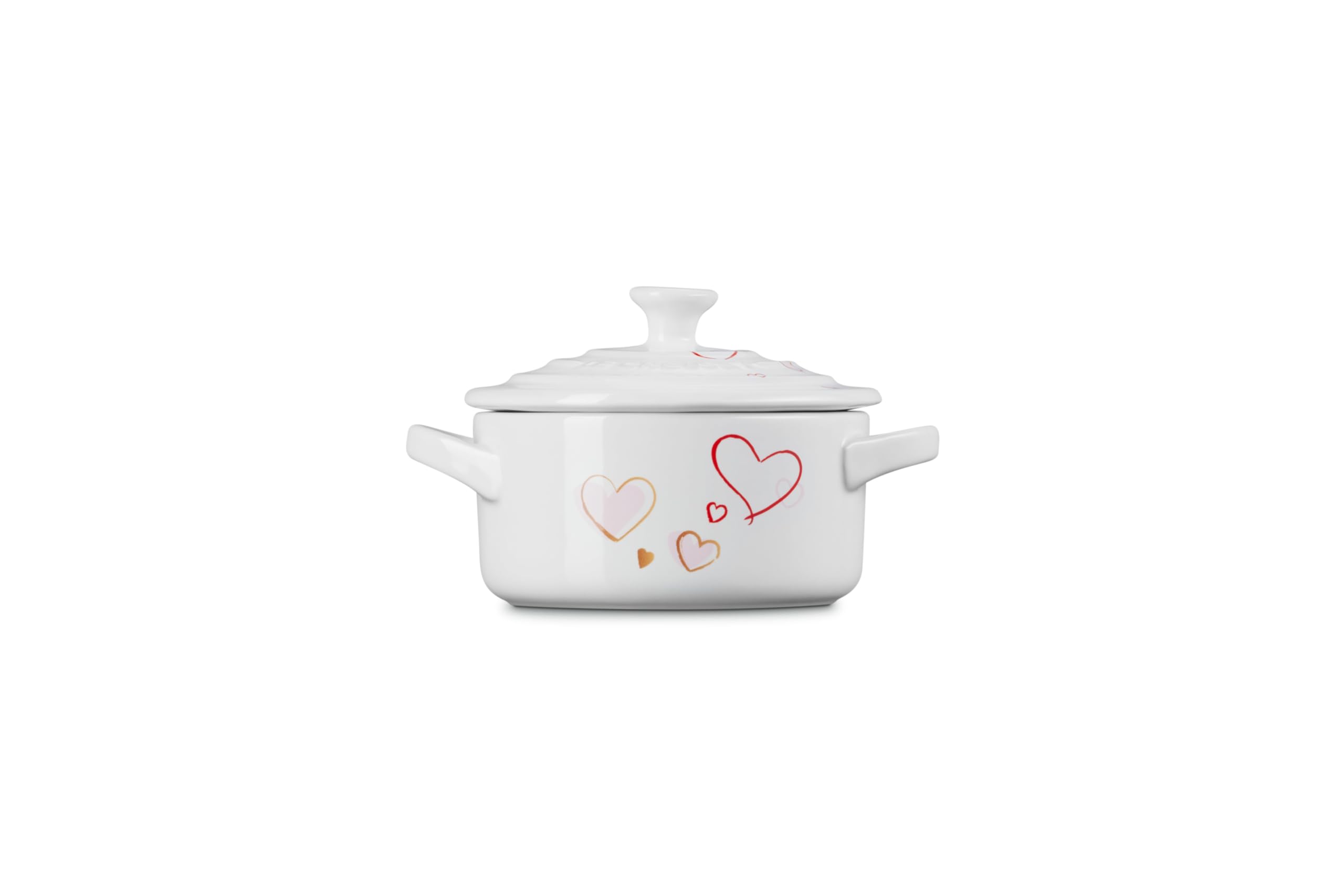 le-creuset-mon-coeur-collection-stoneware-classic-round-mini-cocotte-8-oz-white- image 4