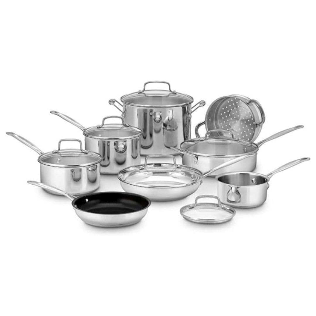 cuisinart-chef-s-classic-stainless-14-piece-cookware-set image 3