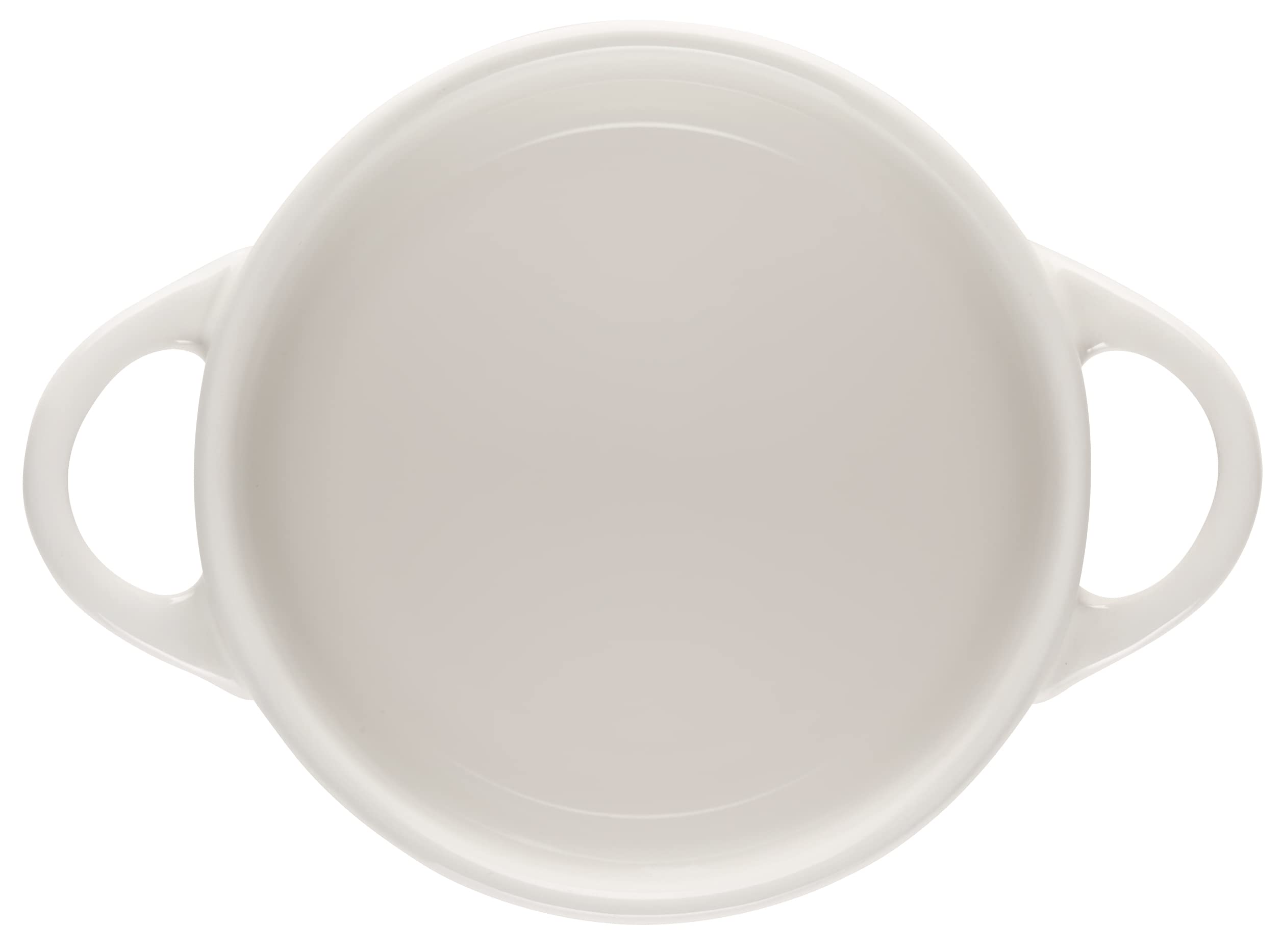 le-creuset-stoneware-mini-round-cocotte-with-flower-lid-8oz-white image 4