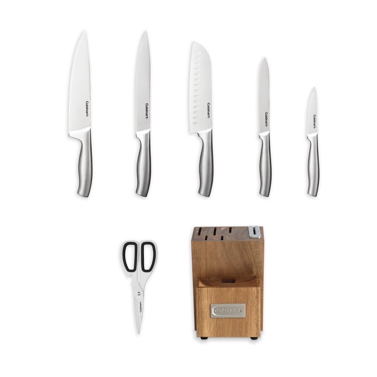 cuisinart-7-piece-stainless-steel-essentials-cutlery-block-set-with-built-in-sha image 3