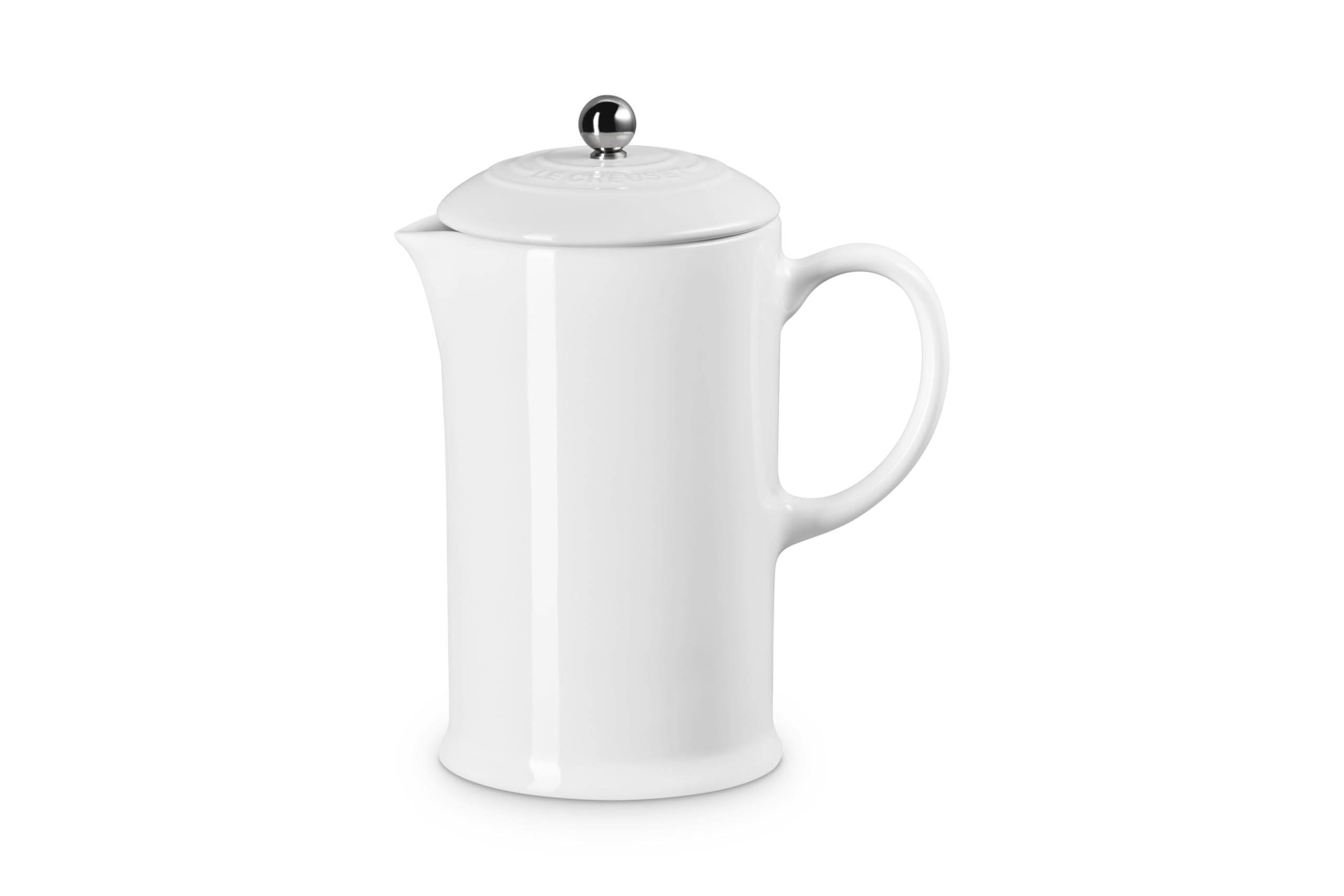 le-creuset-stoneware-french-press-34-oz-white-premium-heat-retention-coffee-make image 3