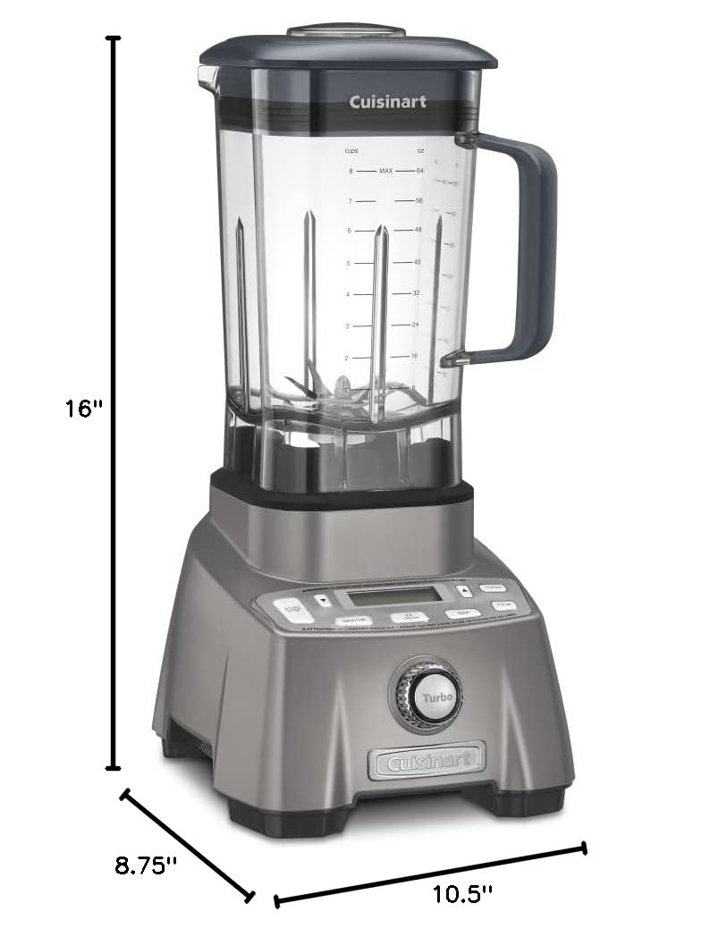 cuisinart-hurricane-pro-blender-3-5-peak-hp-gunmetal-cbt-2000p1 image 3