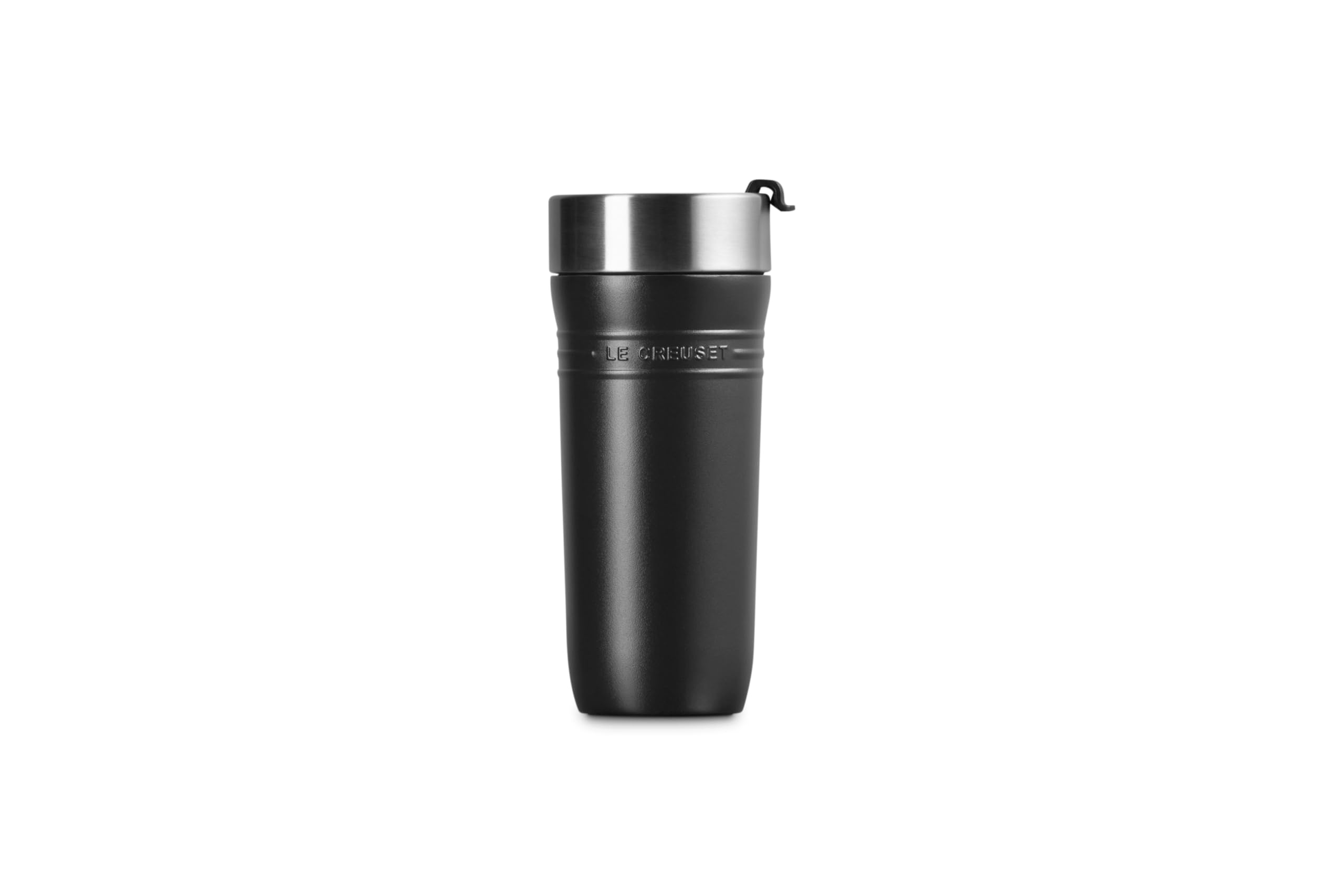 le-creuset-stainless-steel-on-the-go-travel-mug-12-oz-licorice image 2
