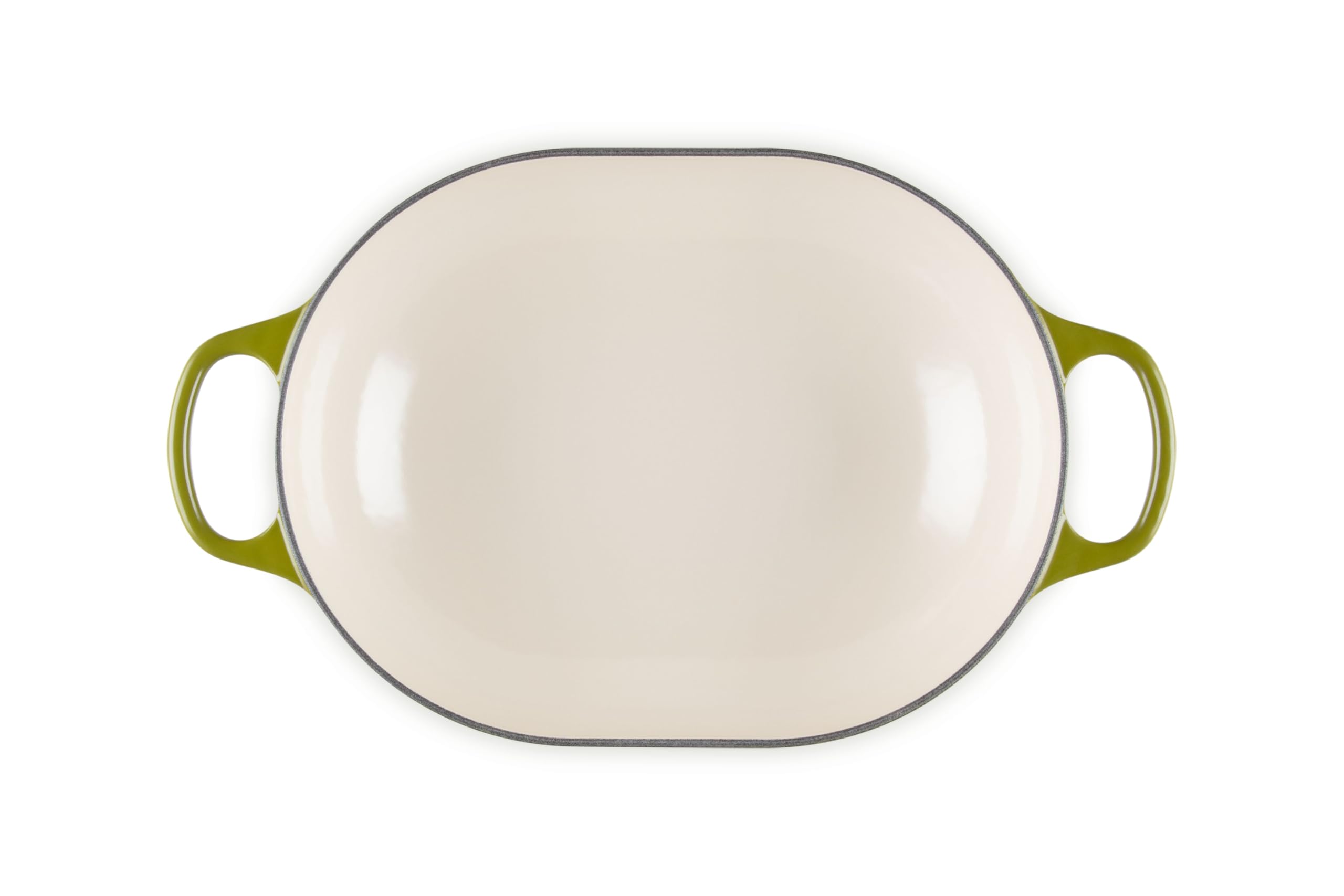 le-creuset-enameled-cast-iron-signature-oval-casserole-3-75-qt-olive image 3
