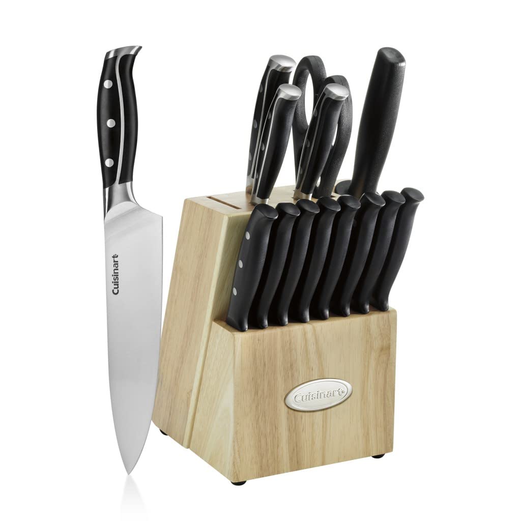 cuisinart-classic-15-piece-knife-block-set-with-nitrogen-infused-steel-black image 1