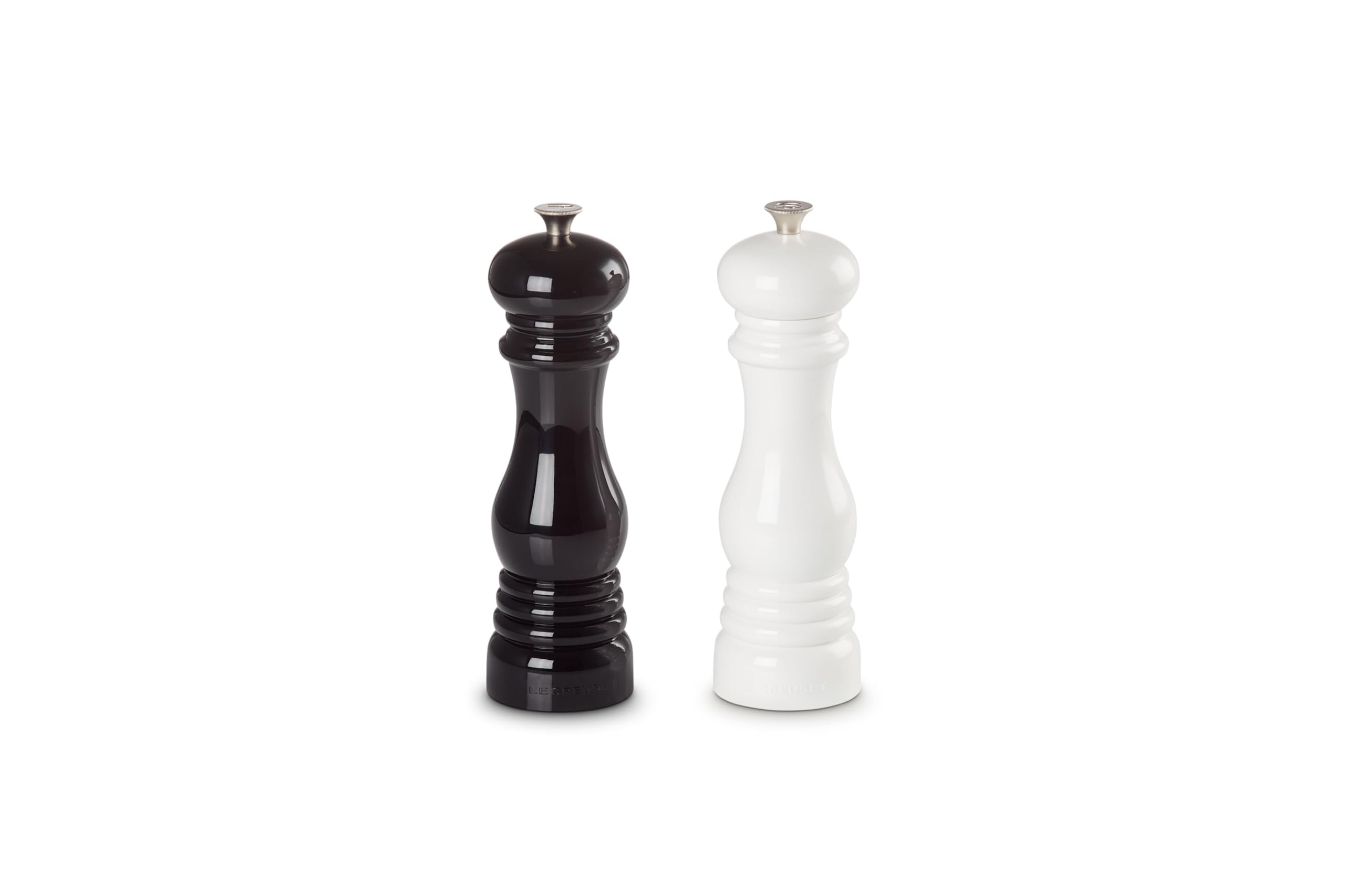 le-creuset-salt-and-pepper-mill-set-8-x-2-1-2-each-black-white image 2