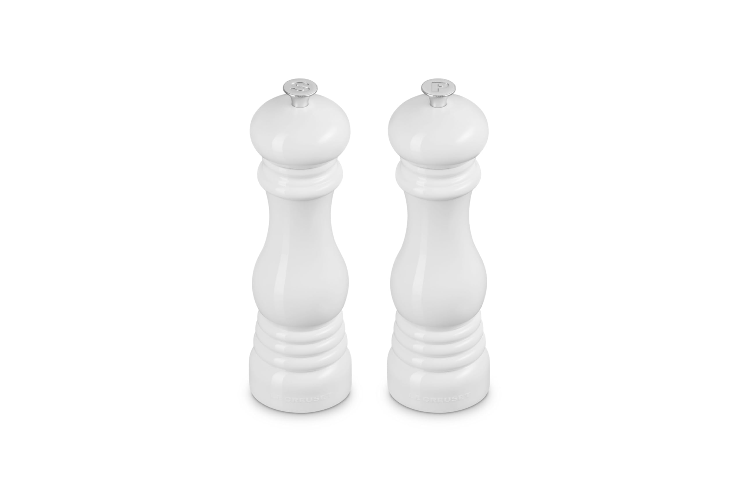 le-creuset-salt-and-pepper-mill-set-8-inch-white-ceramic-grinders-for-perfect-se image 2