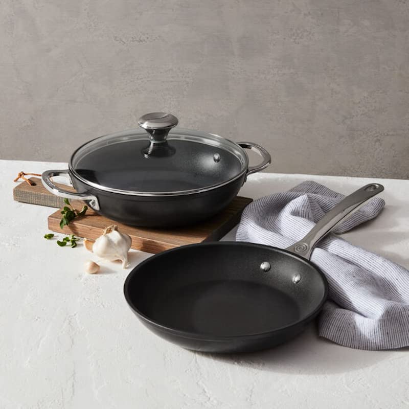 le-creuset-toughened-nonstick-pro-cookware-set-3pc-9-5-fry-pan-2-5-qt-braiser-w- image 3