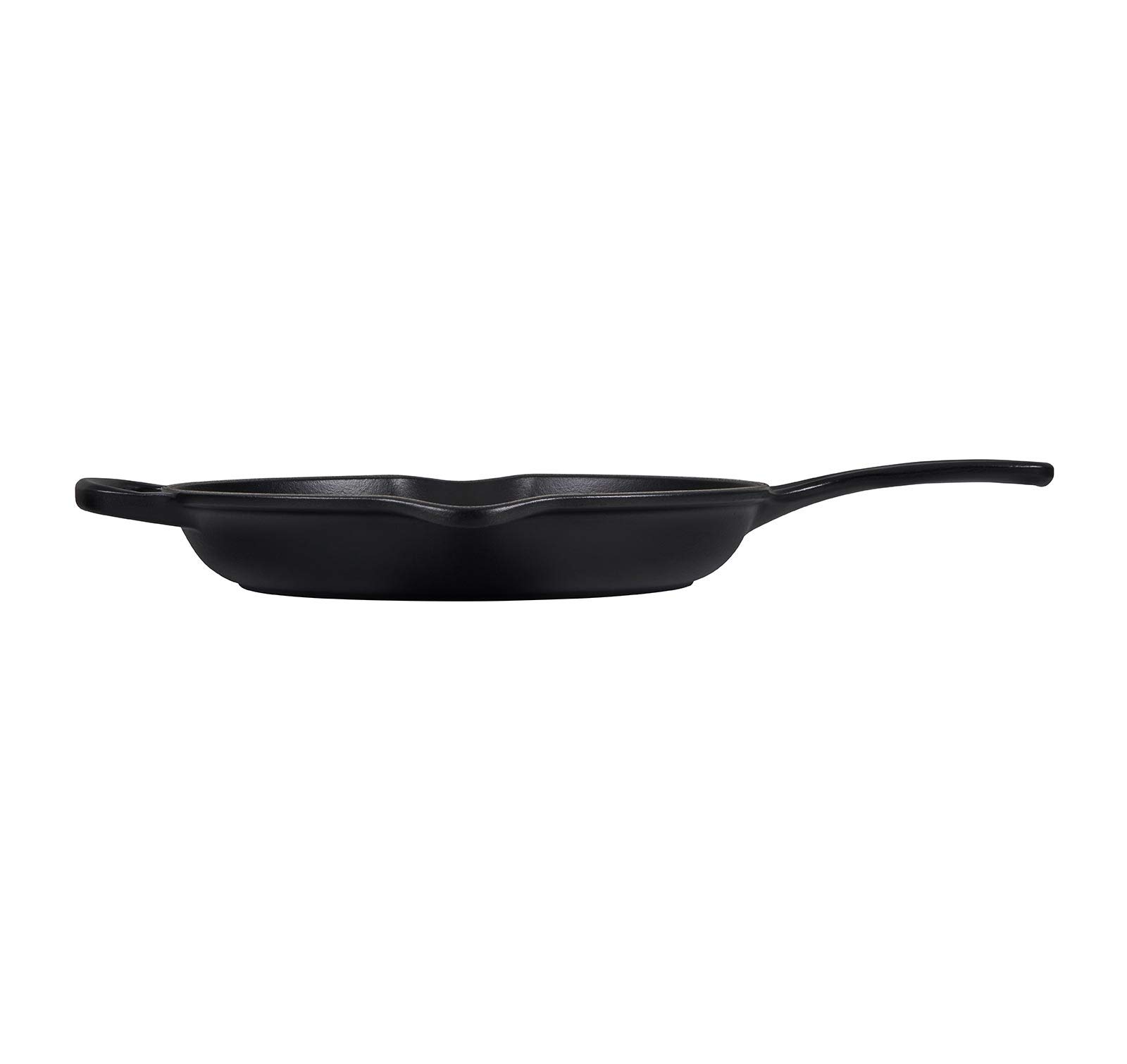 le-creuset-enameled-cast-iron-signature-iron-handle-skillet-9-1-3-8-qt-licorice image 4