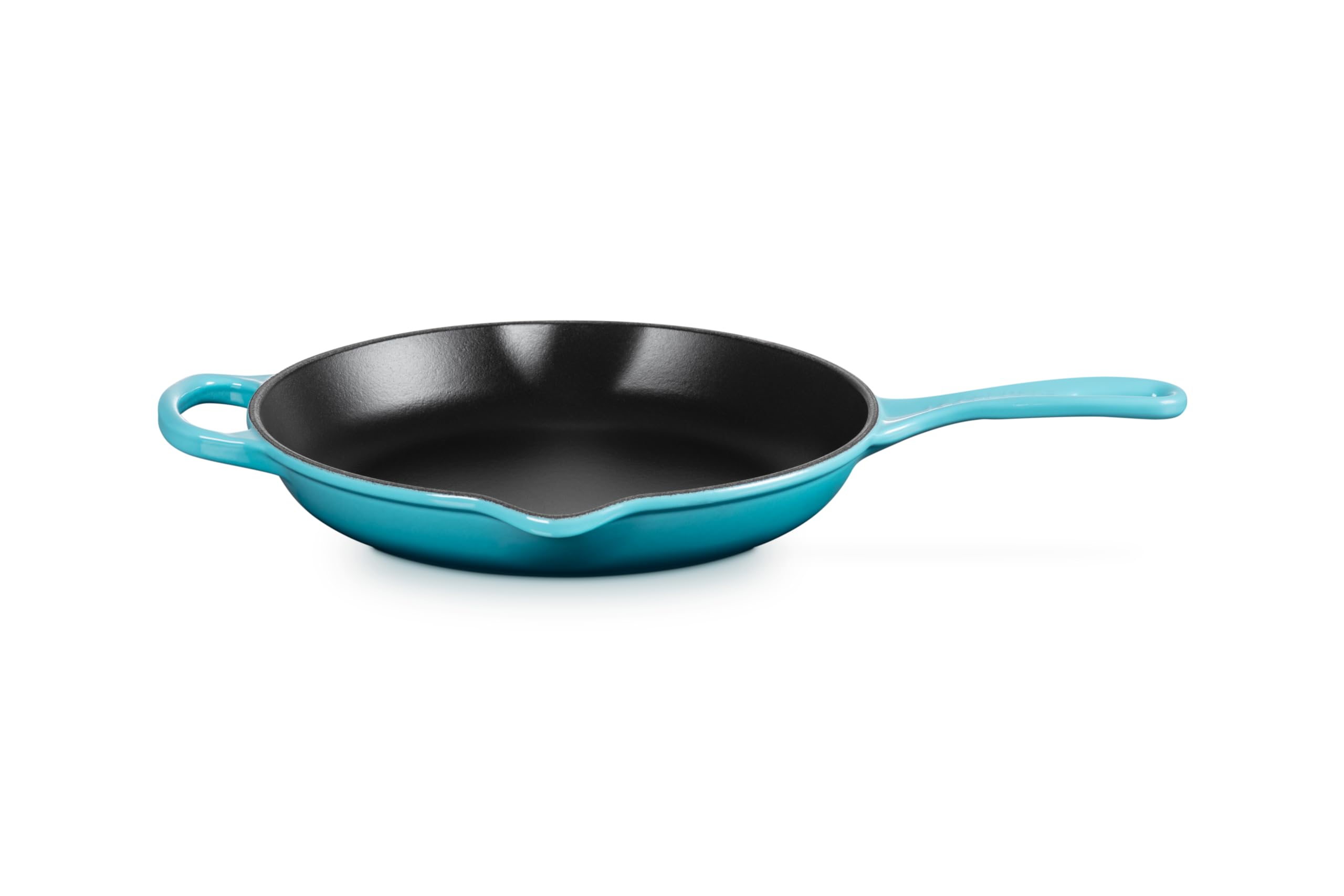 le-creuset-signature-iron-handle-skillet-10-25-inch-caribbean-enameled-cast-iron image 2
