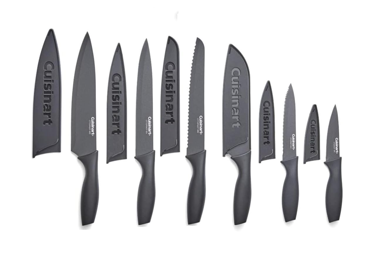 cuisinart-advantage-12-piece-ceramic-coated-knife-set-with-blade-guards image 1