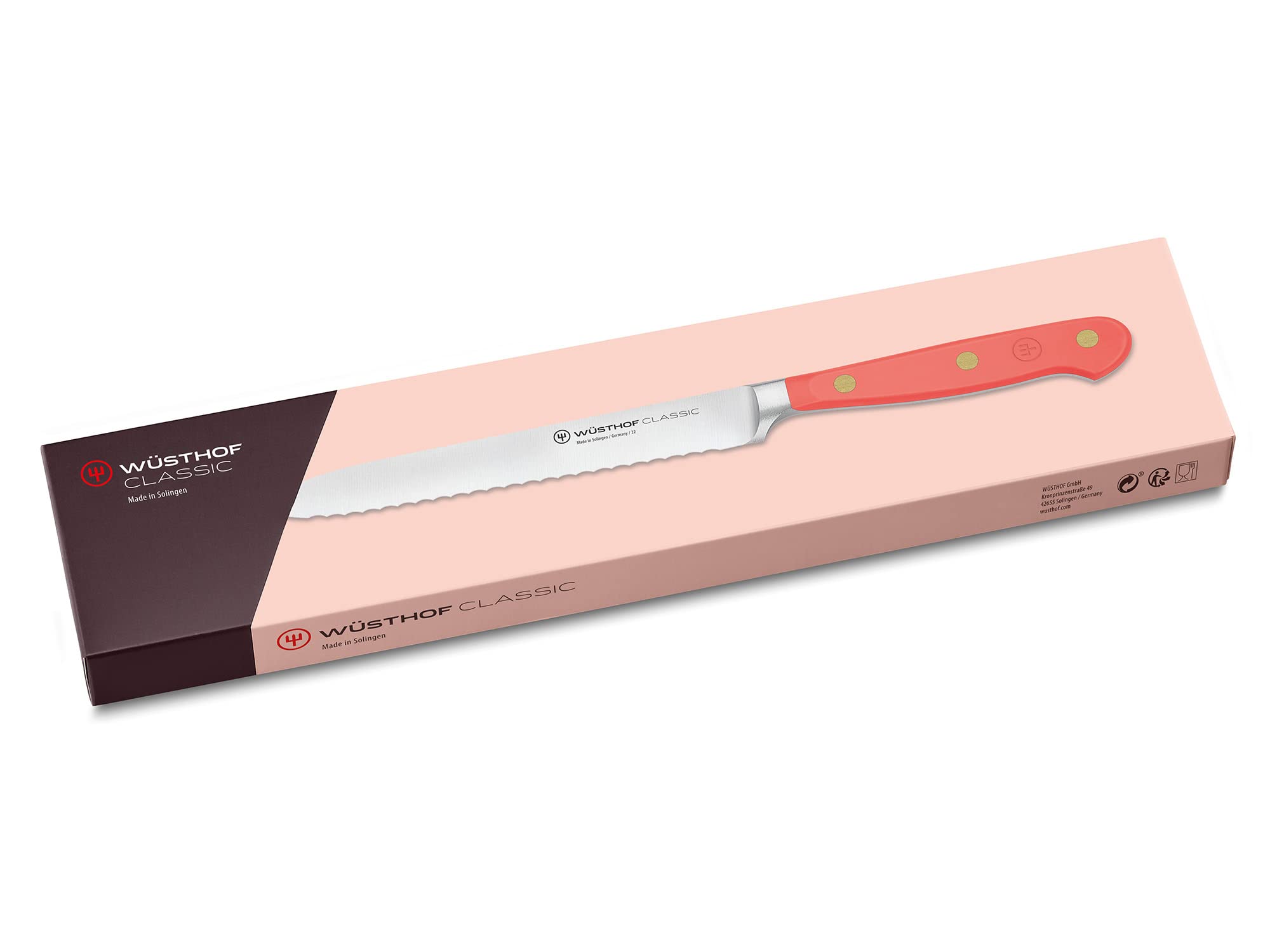 w-sthof-classic-coral-peach-5-serrated-utility-knife image 6