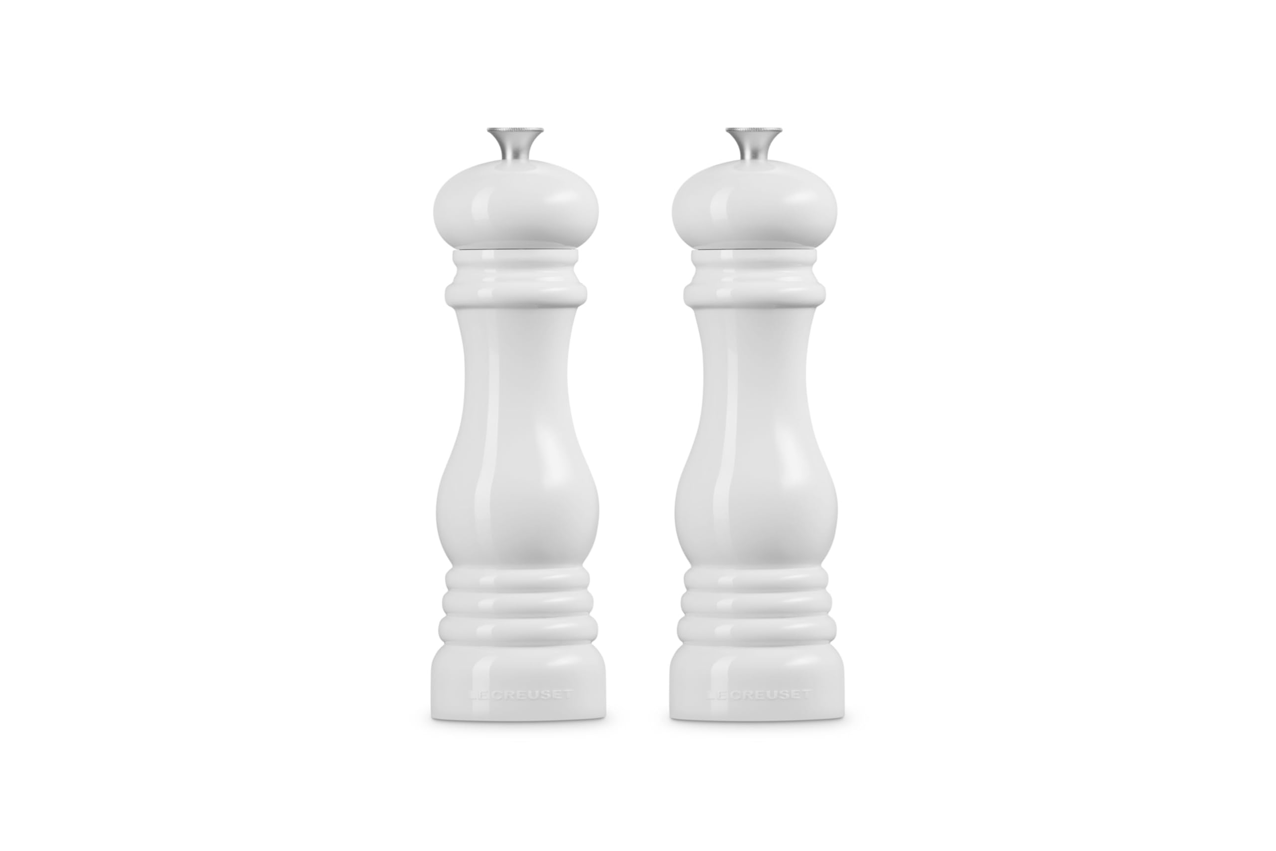 le-creuset-salt-and-pepper-mill-set-8-inch-white-ceramic-grinders-for-perfect-se image 3