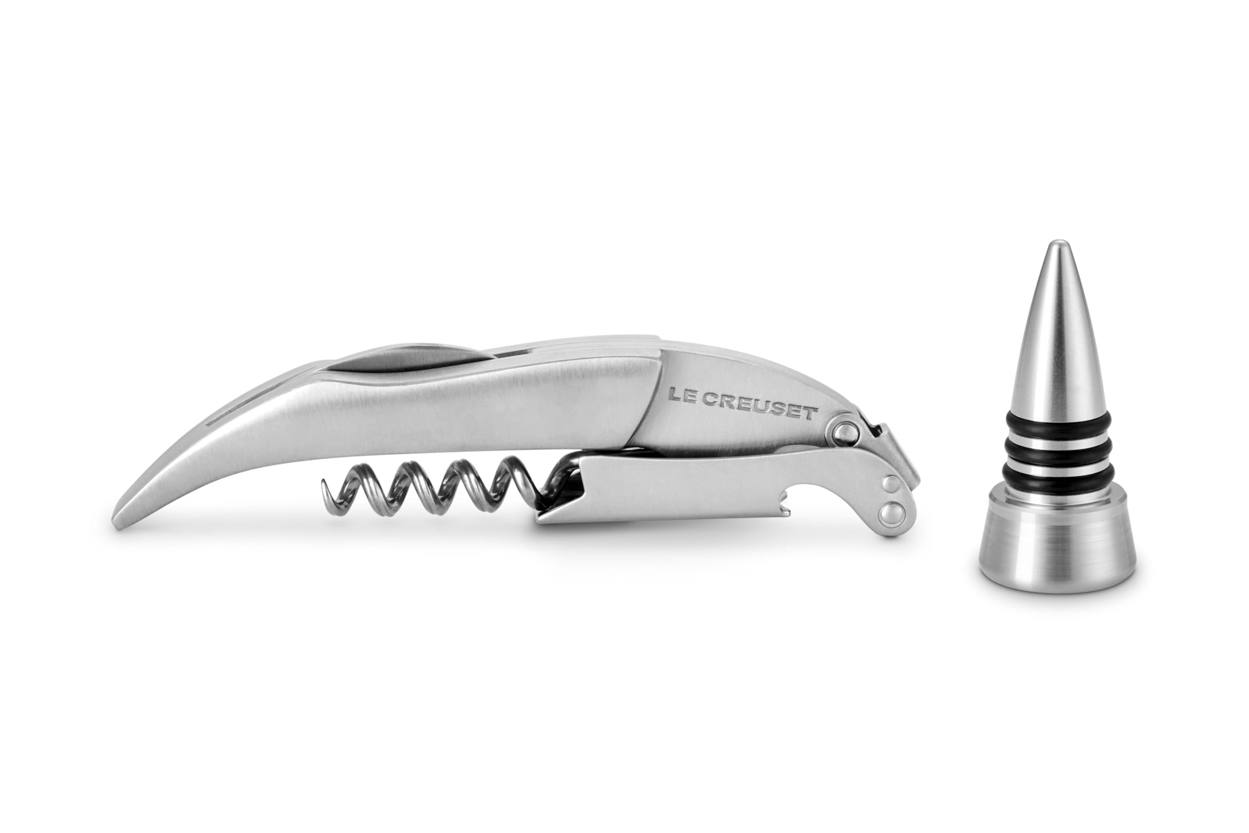 le-creuset-stainless-steel-one-step-waiter-s-friend-corkscrew-wine-opener-and-st image 3