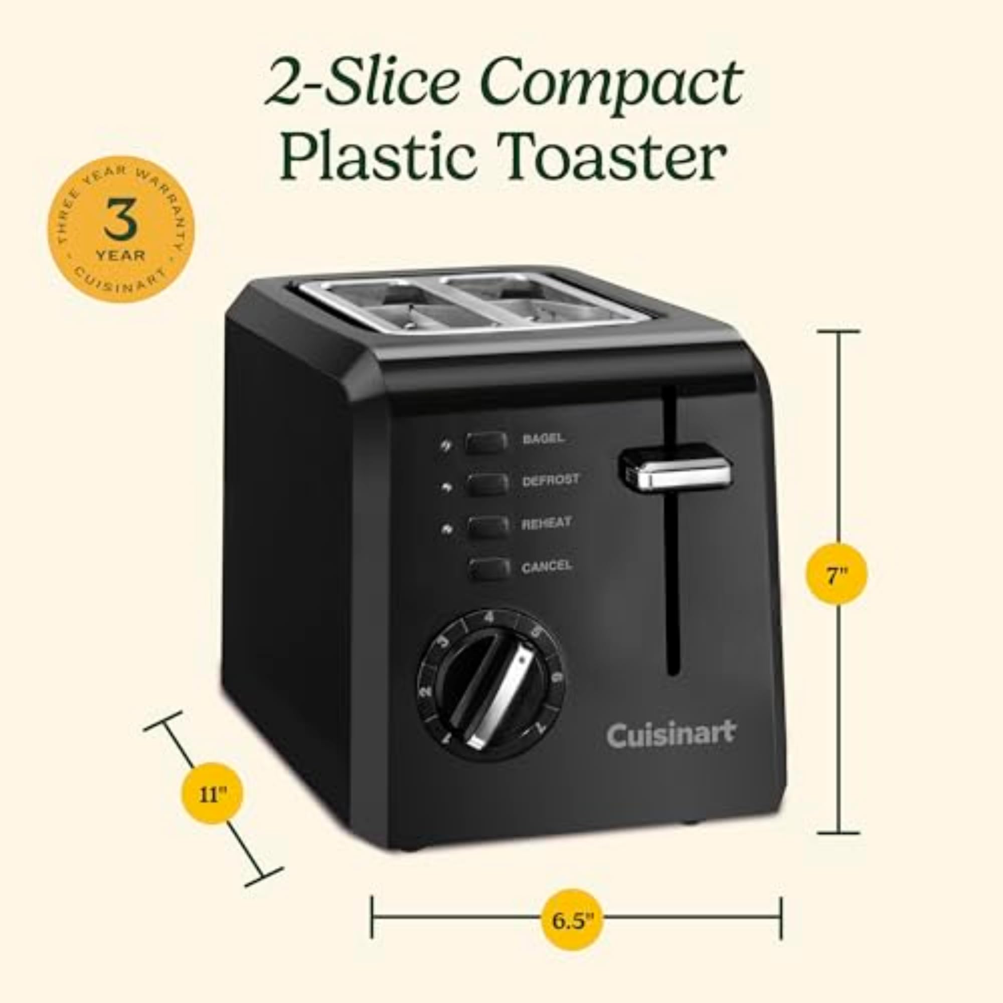 cuisinart-cpt-122bk-2-slice-compact-plastic-toaster-black image 6