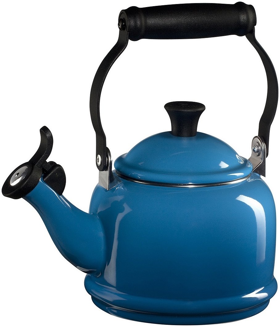 le-creuset-enamel-on-steel-demi-tea-kettle-1-25-qt-artichaut-fast-heating-whistl image 5