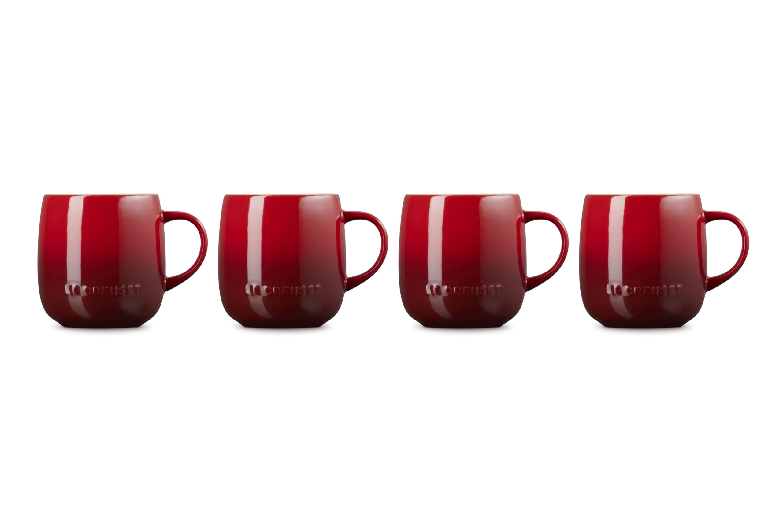 le-creuset-stoneware-heritage-mug-set-of-4-13-oz-cerise image 3
