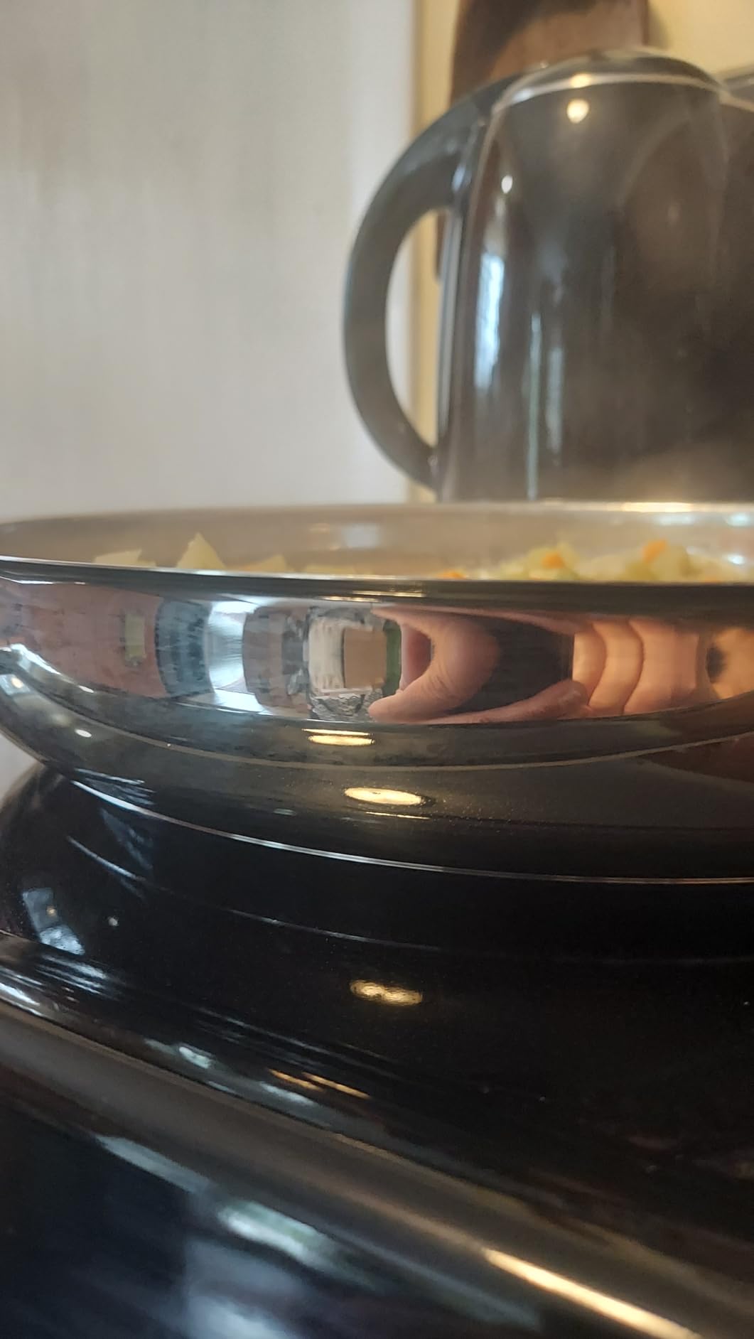 Good skillet, but food sticks