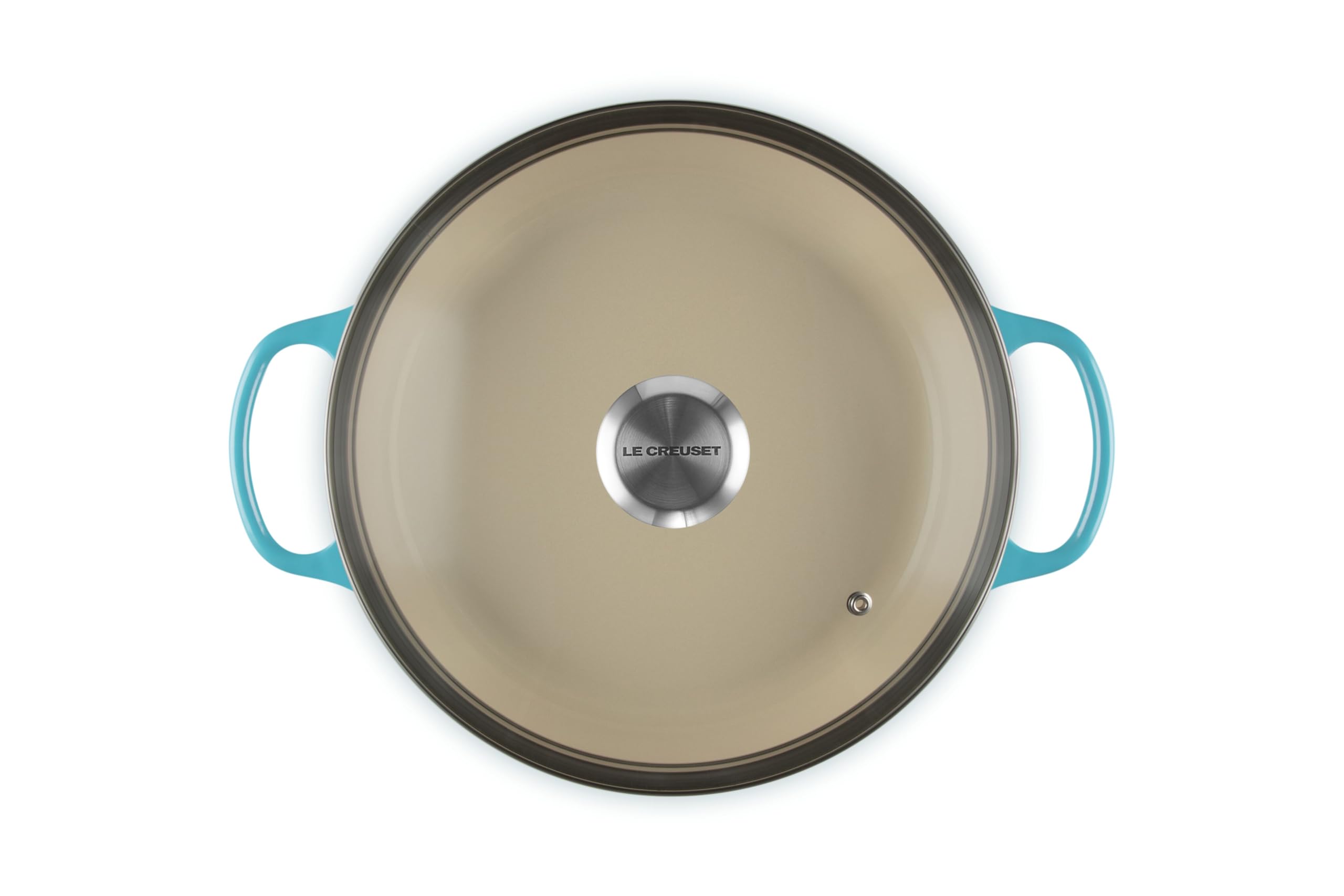 le-creuset-signature-round-braiser-with-glass-lid-2-25-qt-caribbean image 2