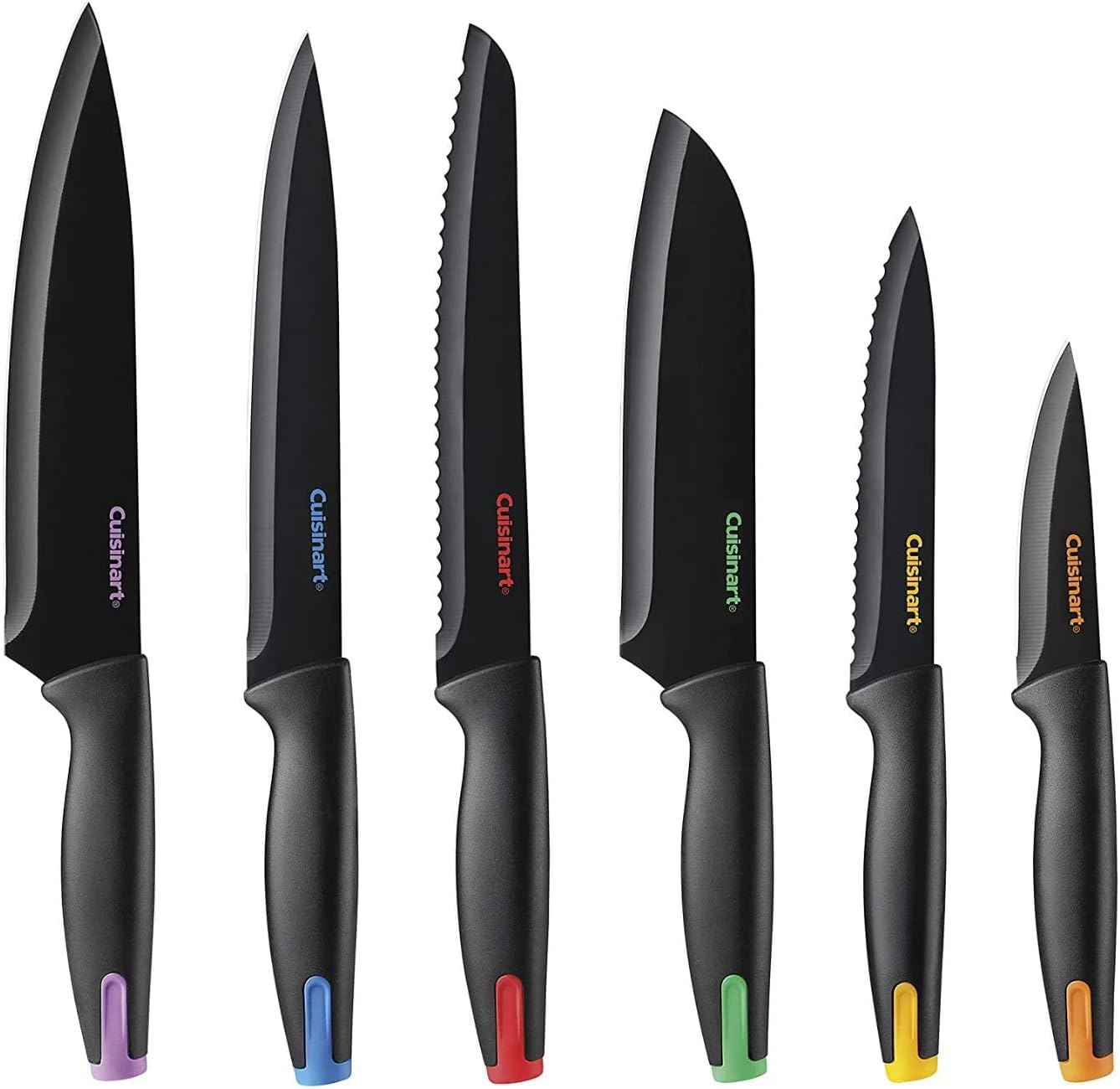 cuisinart-advantage-nonstick-ceramic-coated-knife-set-7-piece-acrylic-block-stai image 2