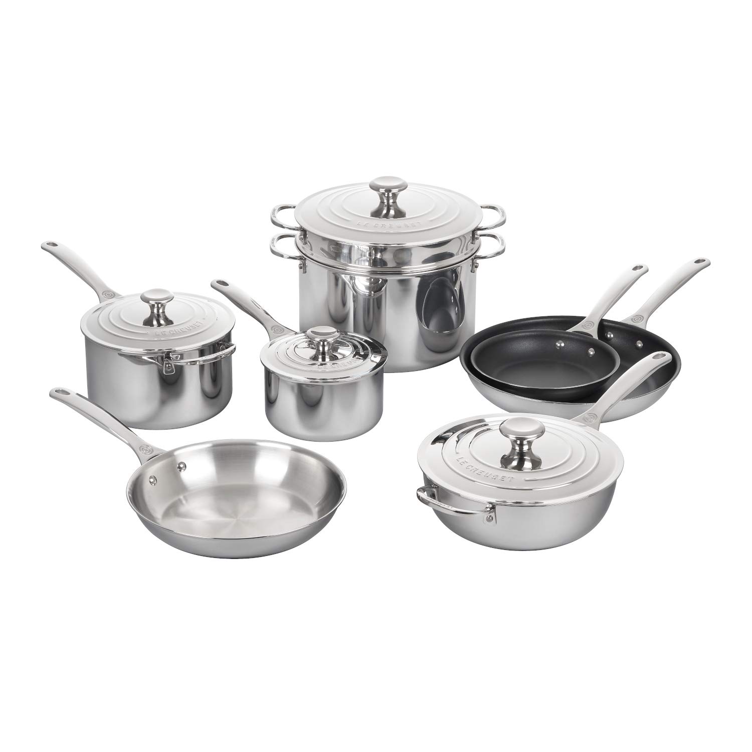 le-creuset-tri-ply-stainless-steel-6-pc-cookware-set image 4