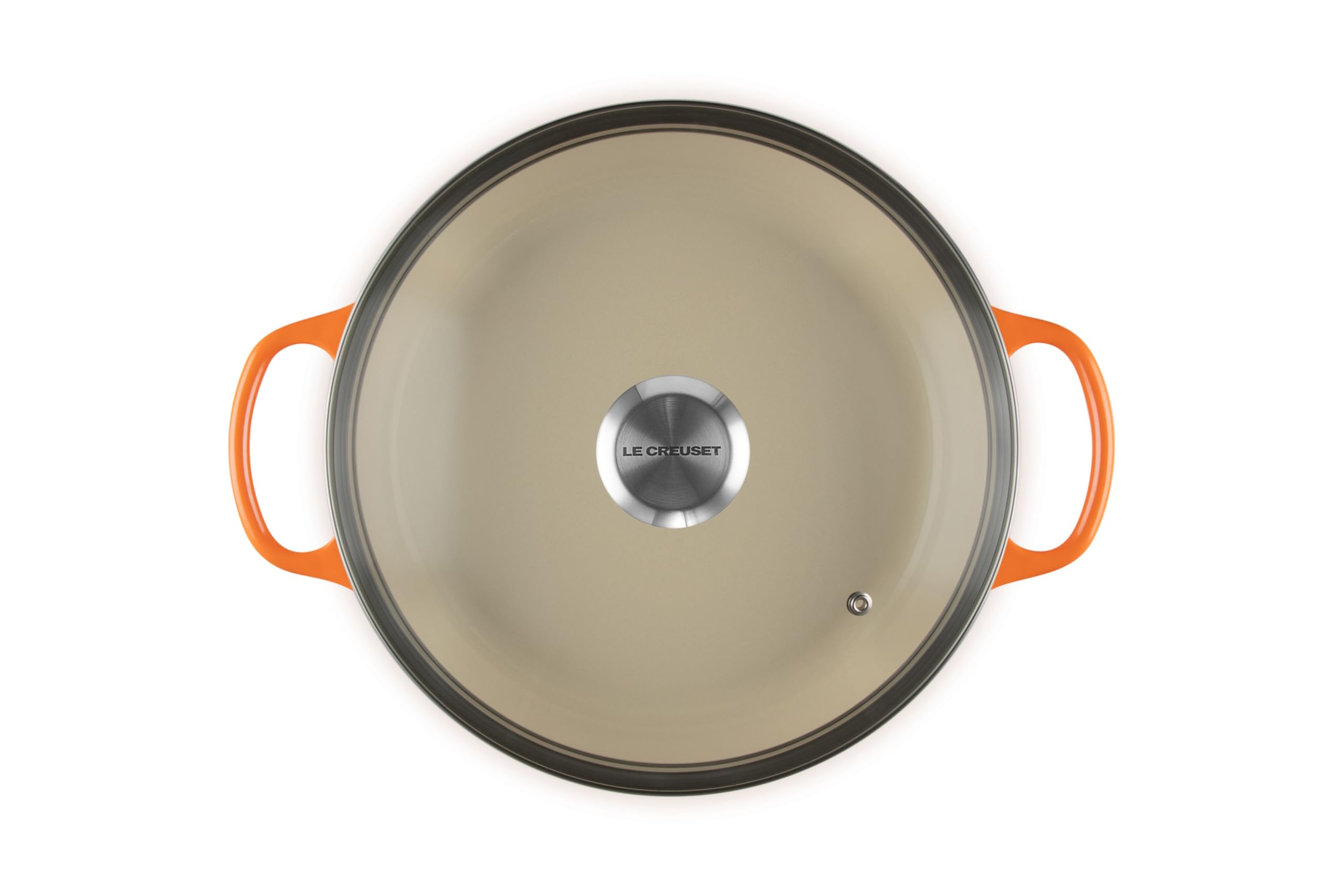 le-creuset-enameled-cast-iron-signature-round-braiser-2-25-qt-with-glass-lid-fla image 2