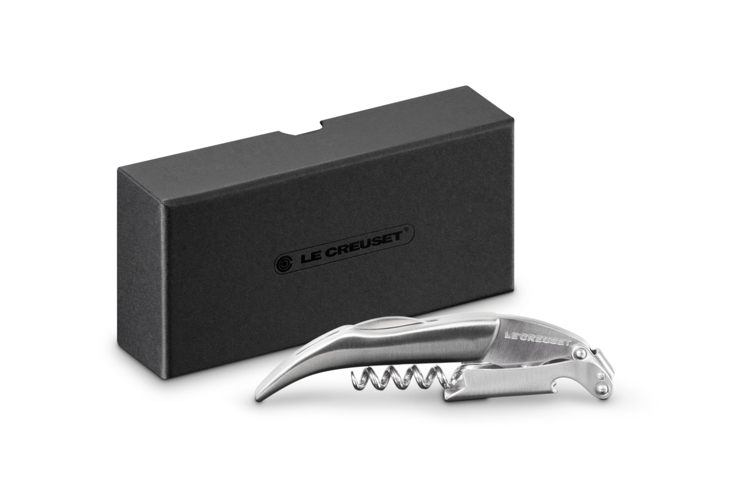 le-creuset-stainless-steel-one-step-waiter-s-friend-corkscrew-wine-opener-and-st image 8
