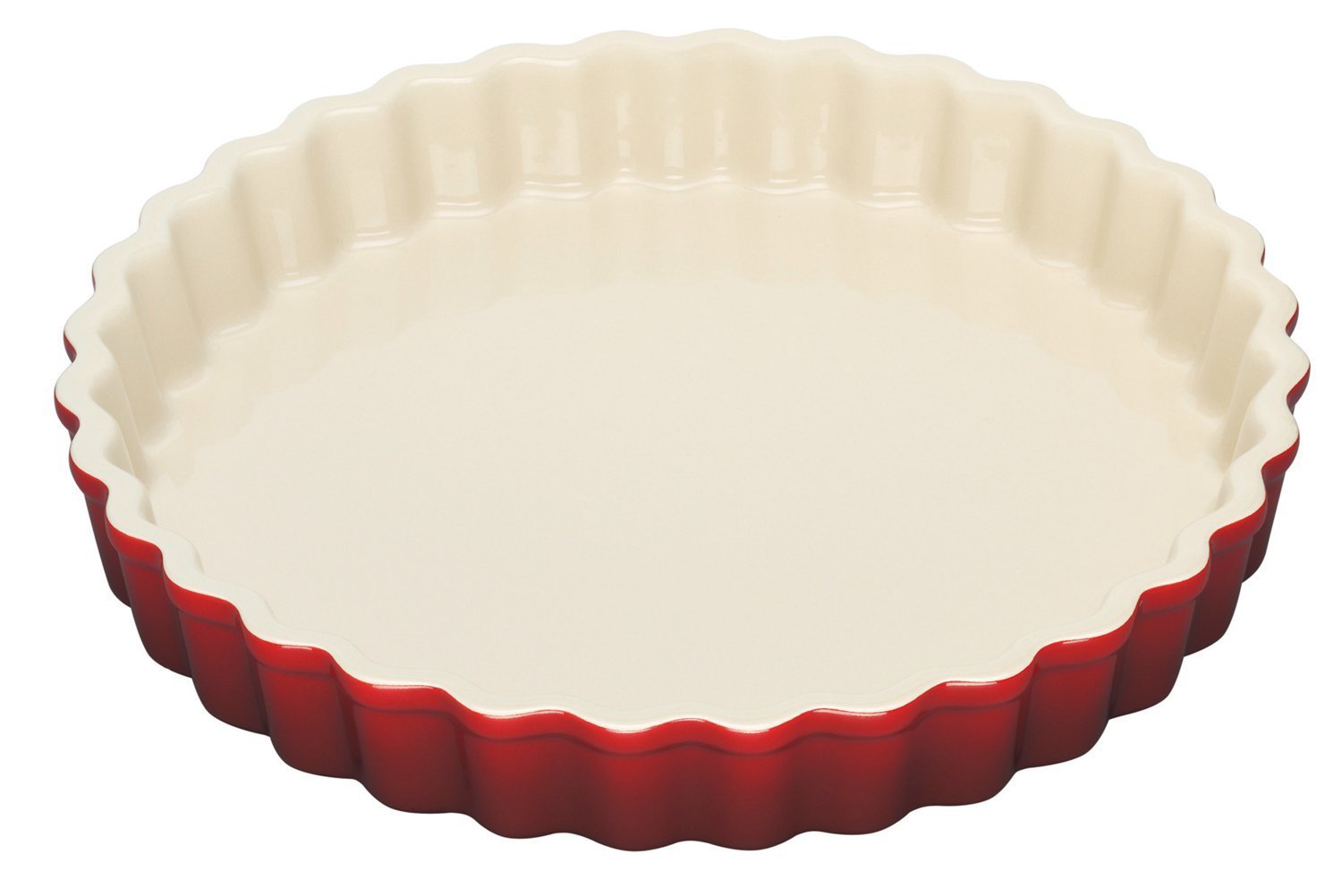 le-creuset-stoneware-tart-dish-9-inch-cerise image 1