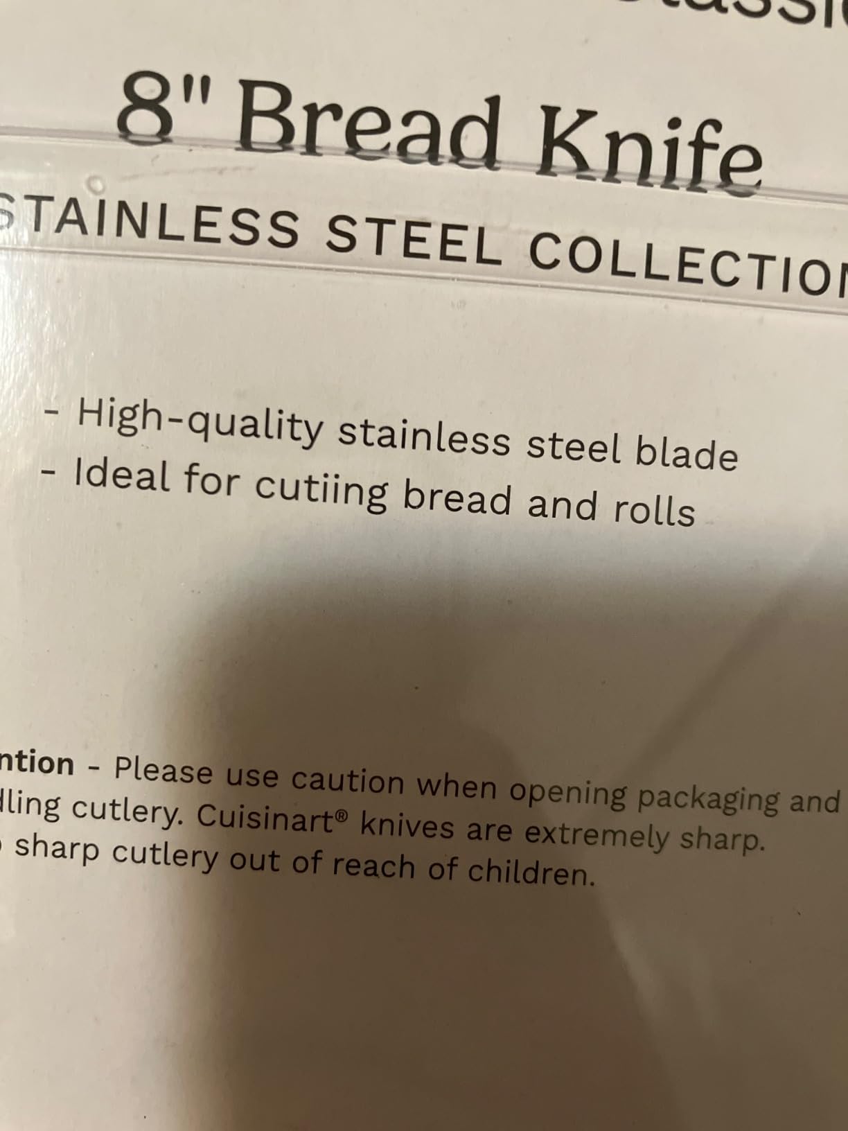 Perfect bread knife