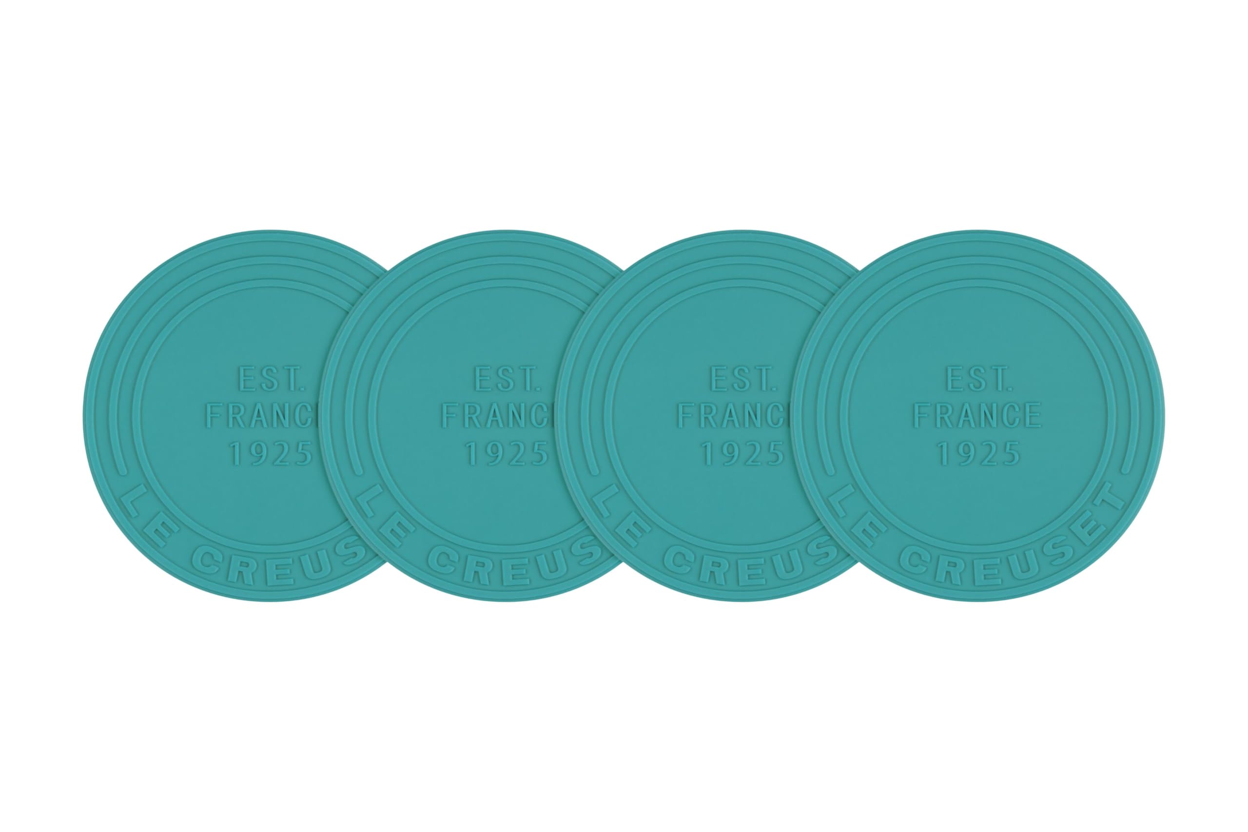 le-creuset-silicone-coasters-est-1925-set-of-4-cerise image 5