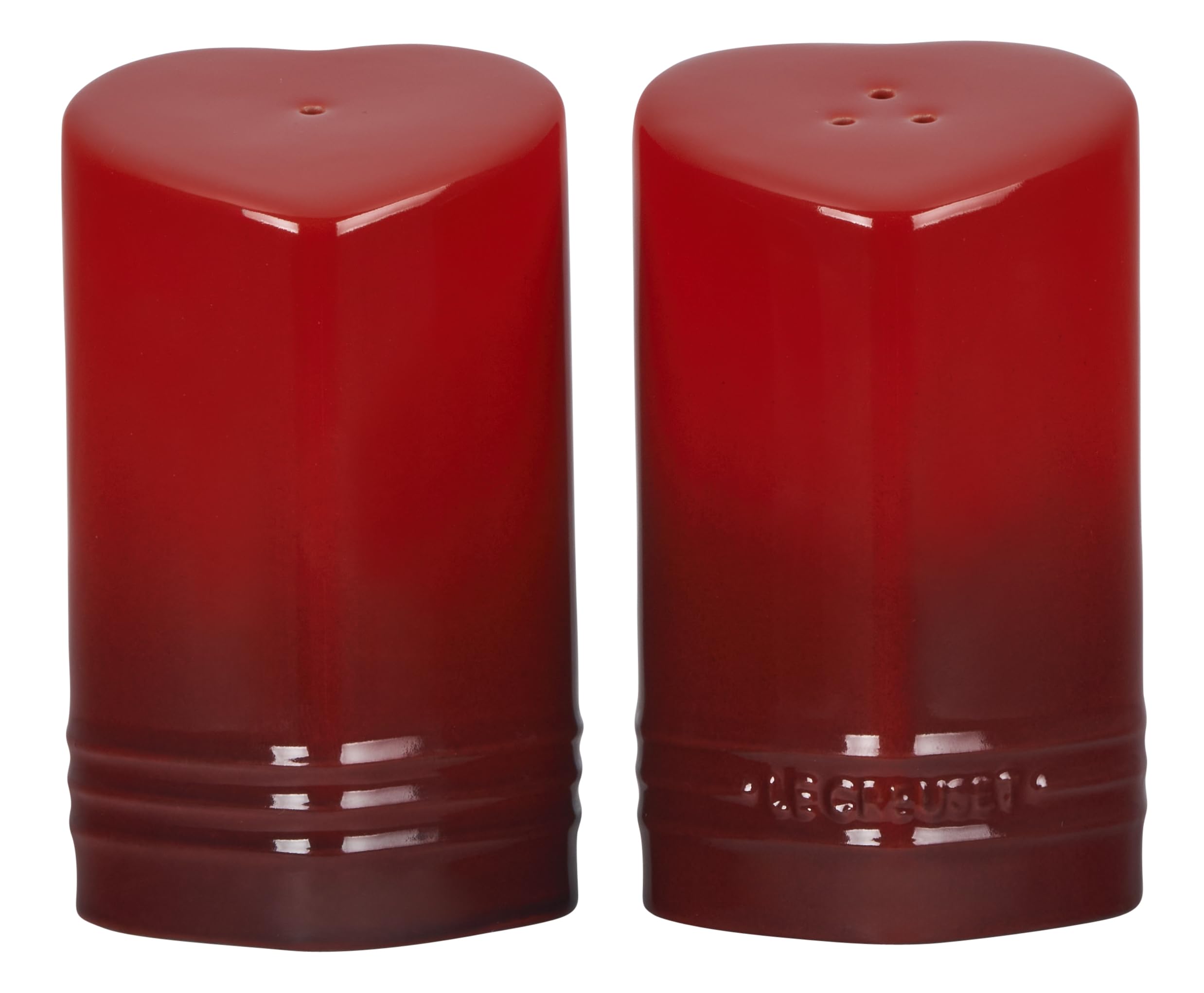 le-creuset-stoneware-heart-shaped-salt-pepper-shakers-set-4-oz-each-cerise image 3