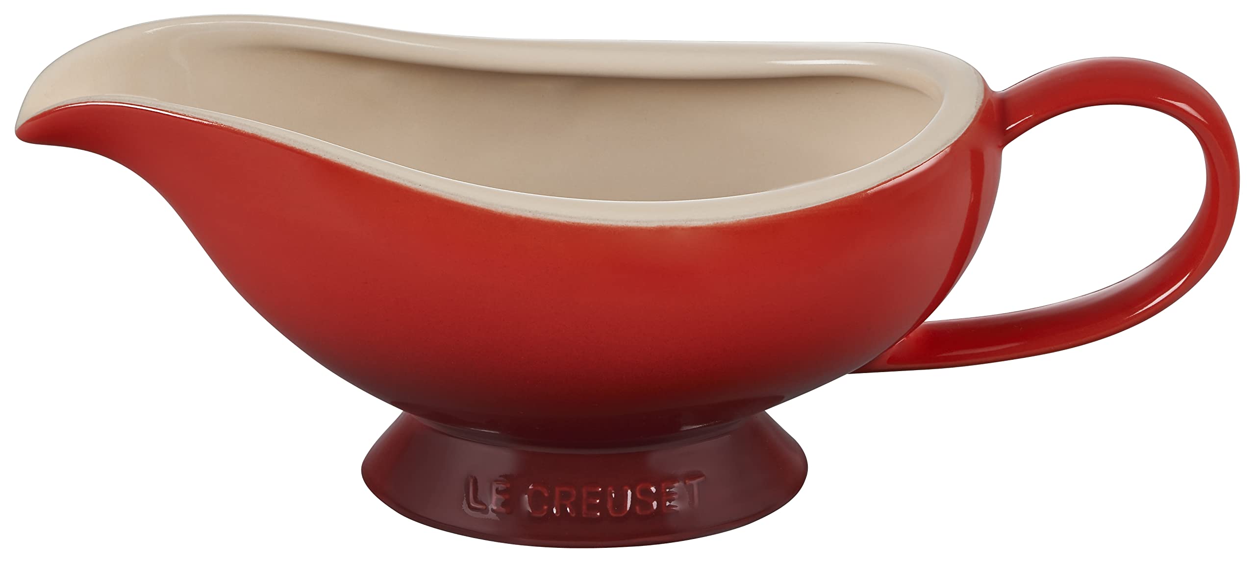 le-creuset-heritage-stoneware-gravy-boat-cerise image 2