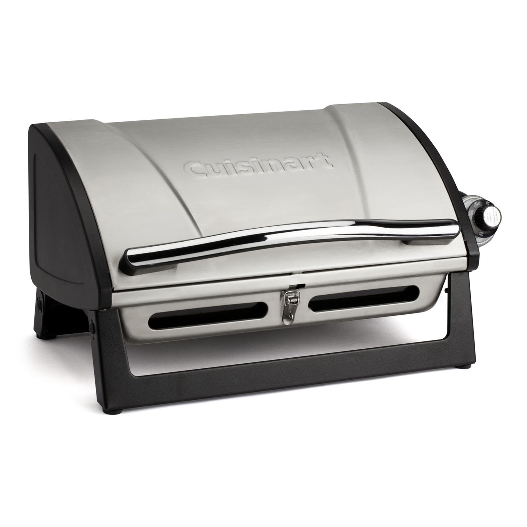 cuisinart-grillster-portable-gas-grill-stainless-steel-8000-btu-dishwasher-safe- image 1
