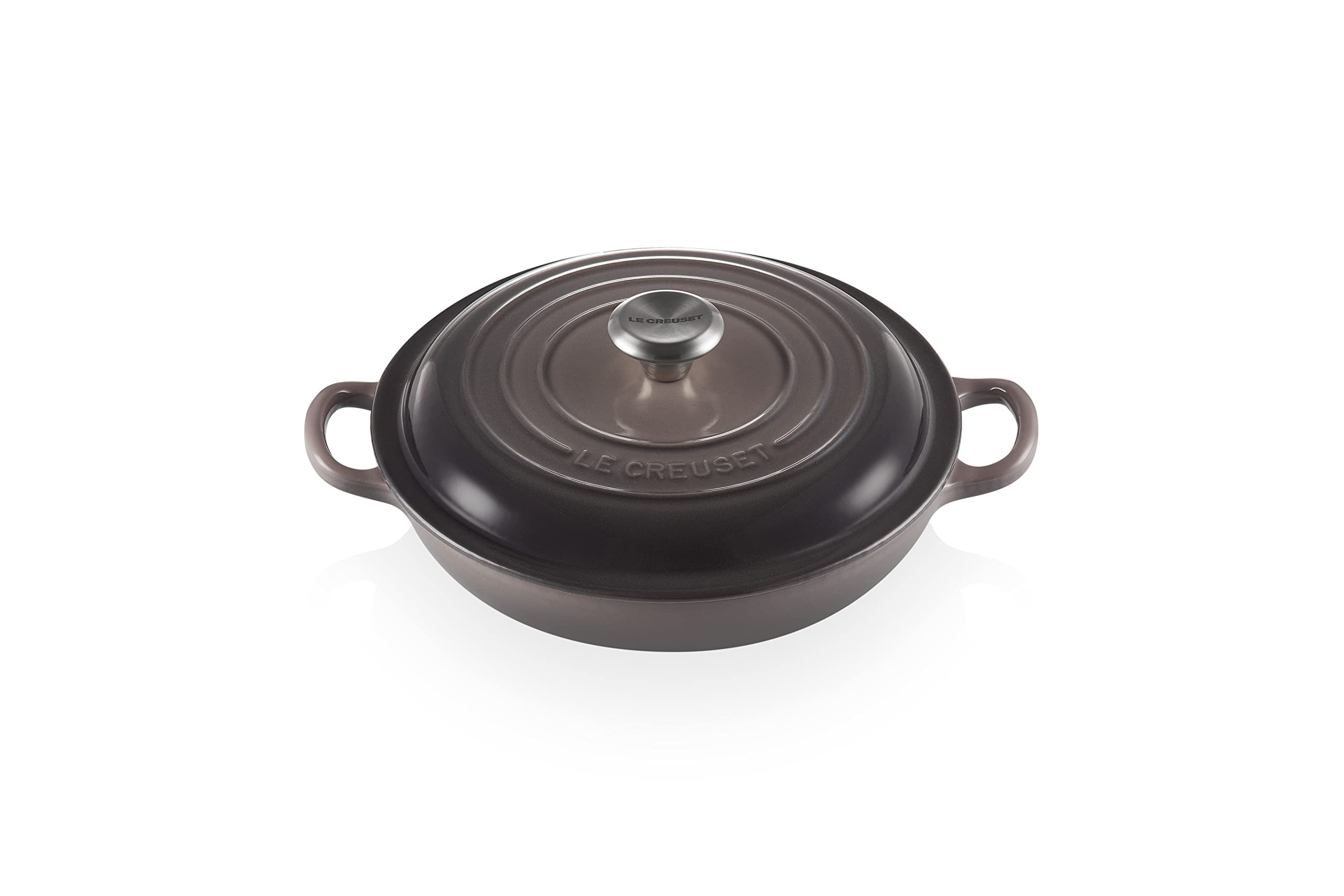 le-creuset-enameled-cast-iron-signature-braiser-1-5-qt-oyster image 1