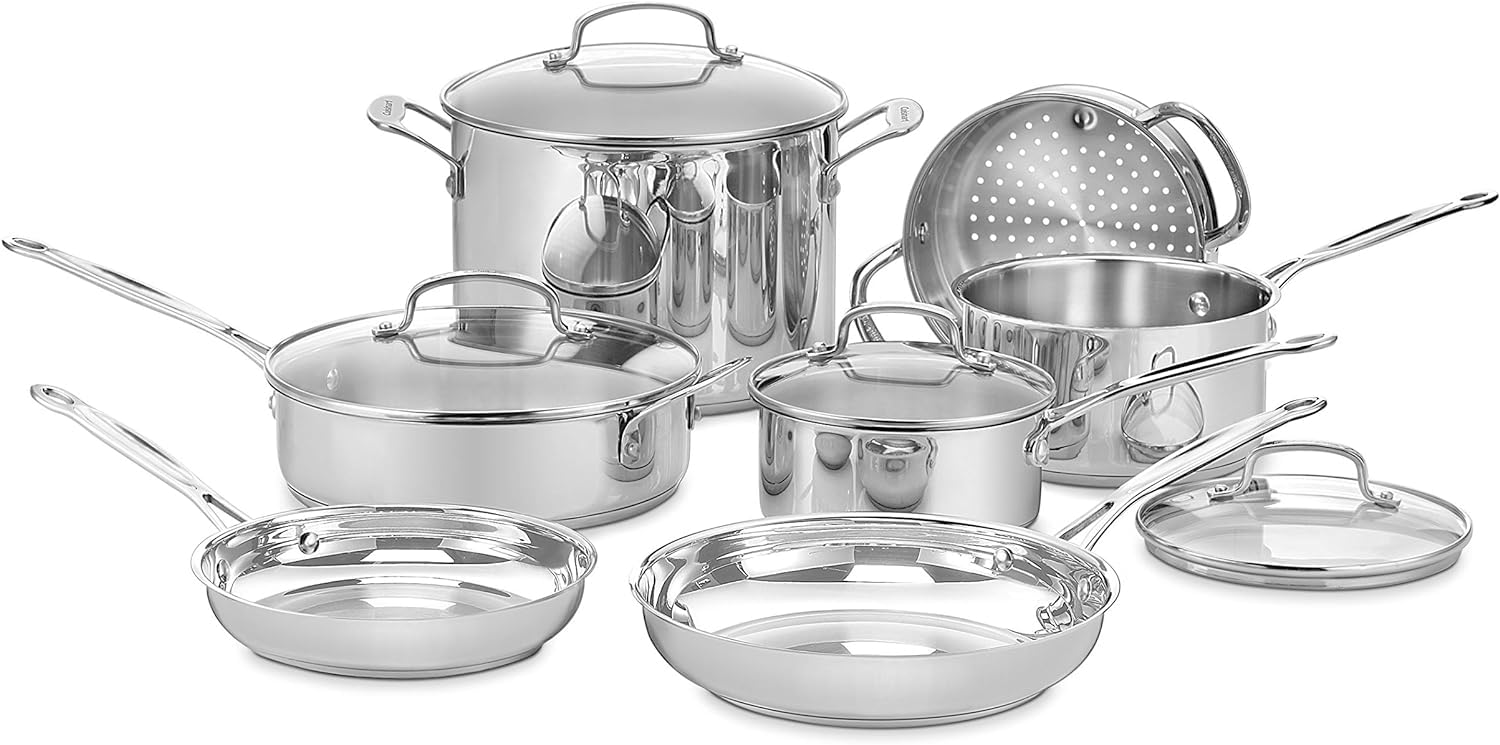 cuisinart-chef-s-classic-11-piece-stainless-steel-cookware-set-induction-compati image 1
