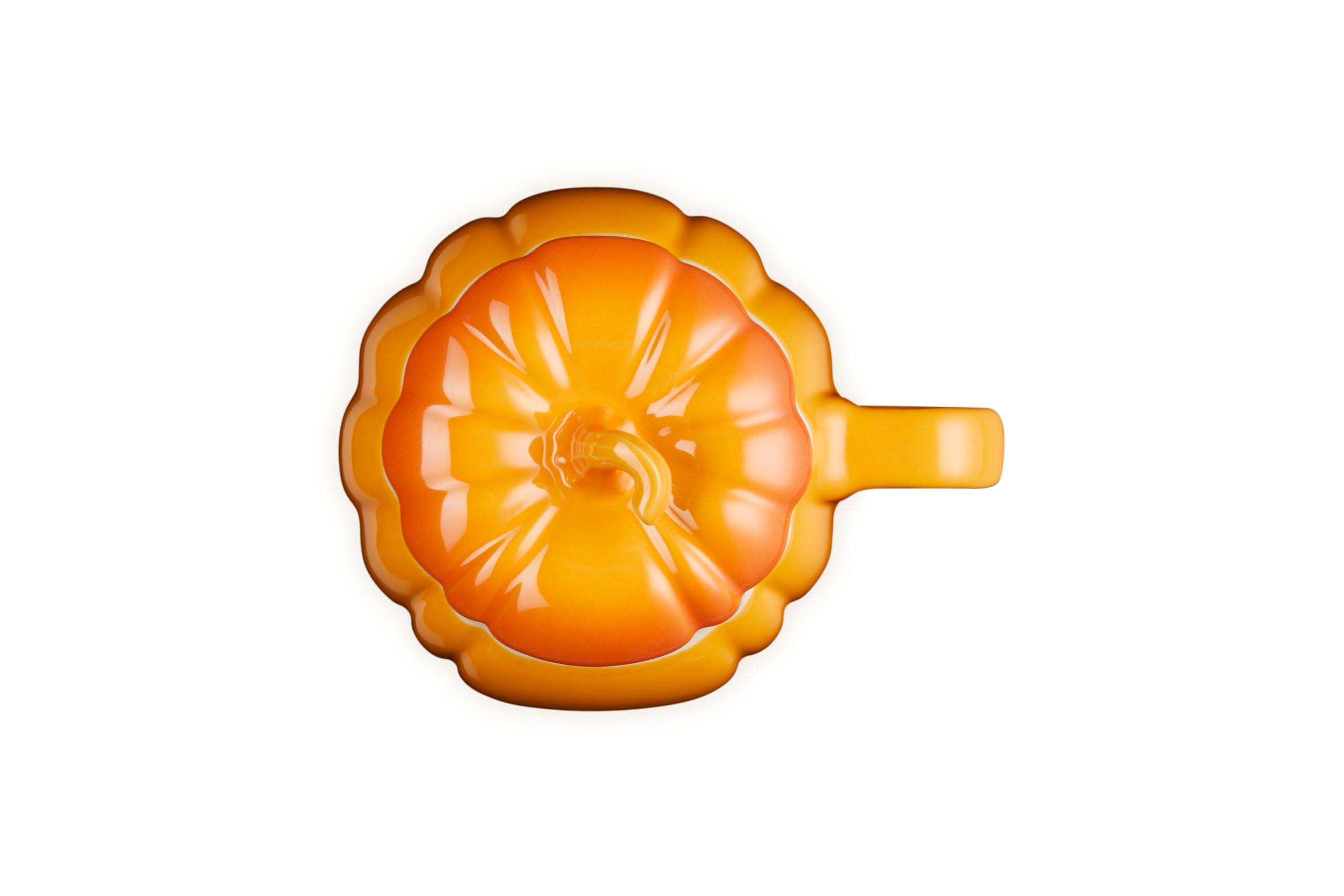 le-creuset-stoneware-pumpkin-mug-with-lid-14-oz-persimmon image 2