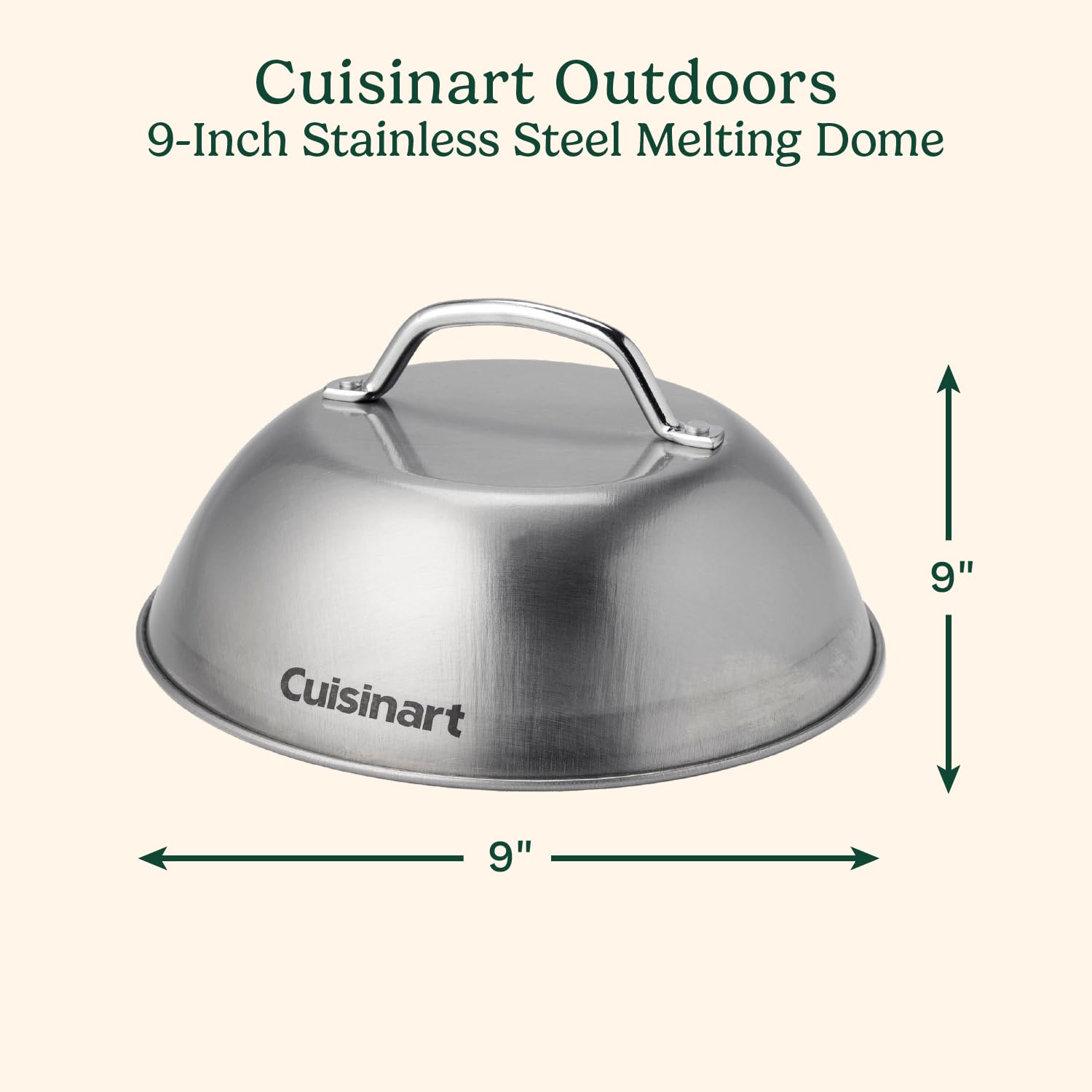 cuisinart-cmd-108-9-inch-stainless-steel-melting-dome-for-grills-griddles-and-sk image 2