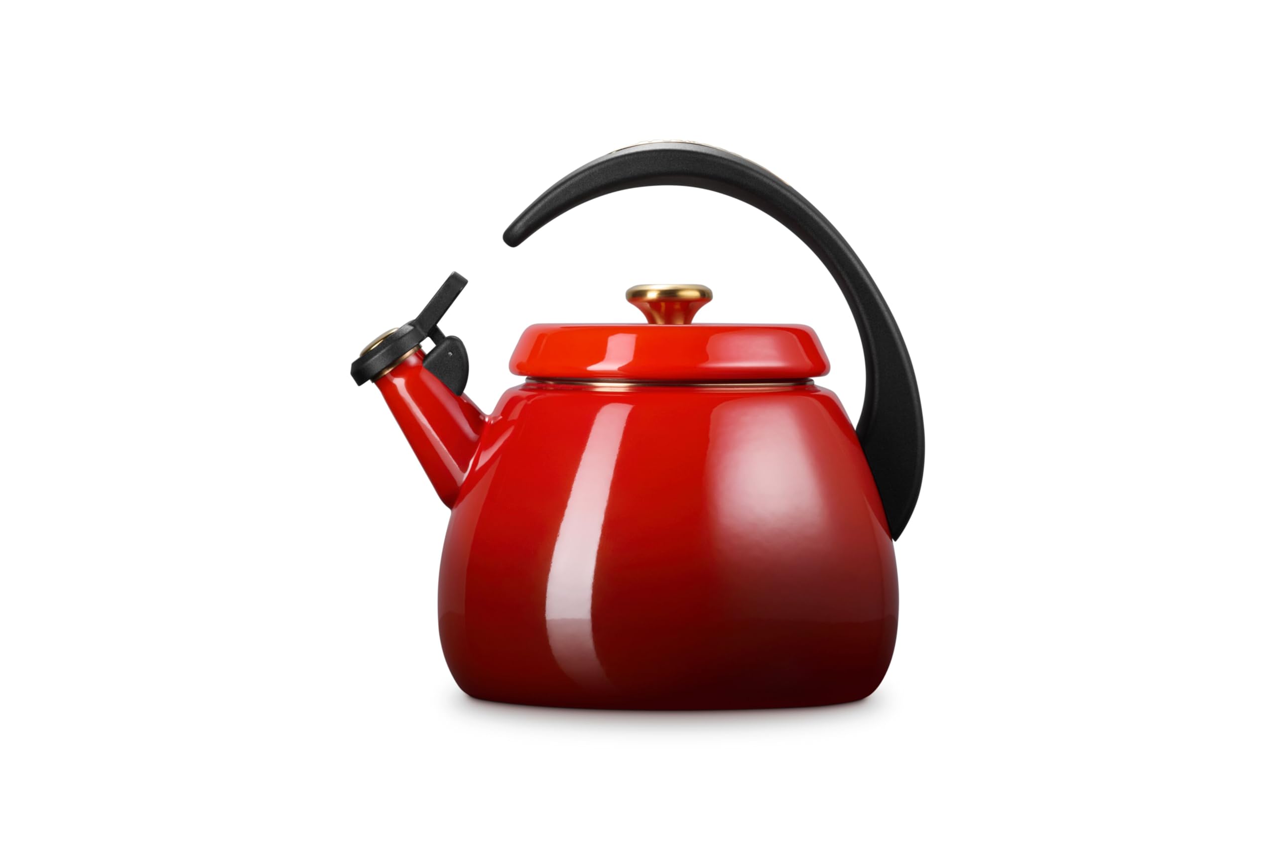 le-creuset-enamel-on-steel-signature-cloche-kettle-2-2-qt-cerise-with-gold-knob image 3